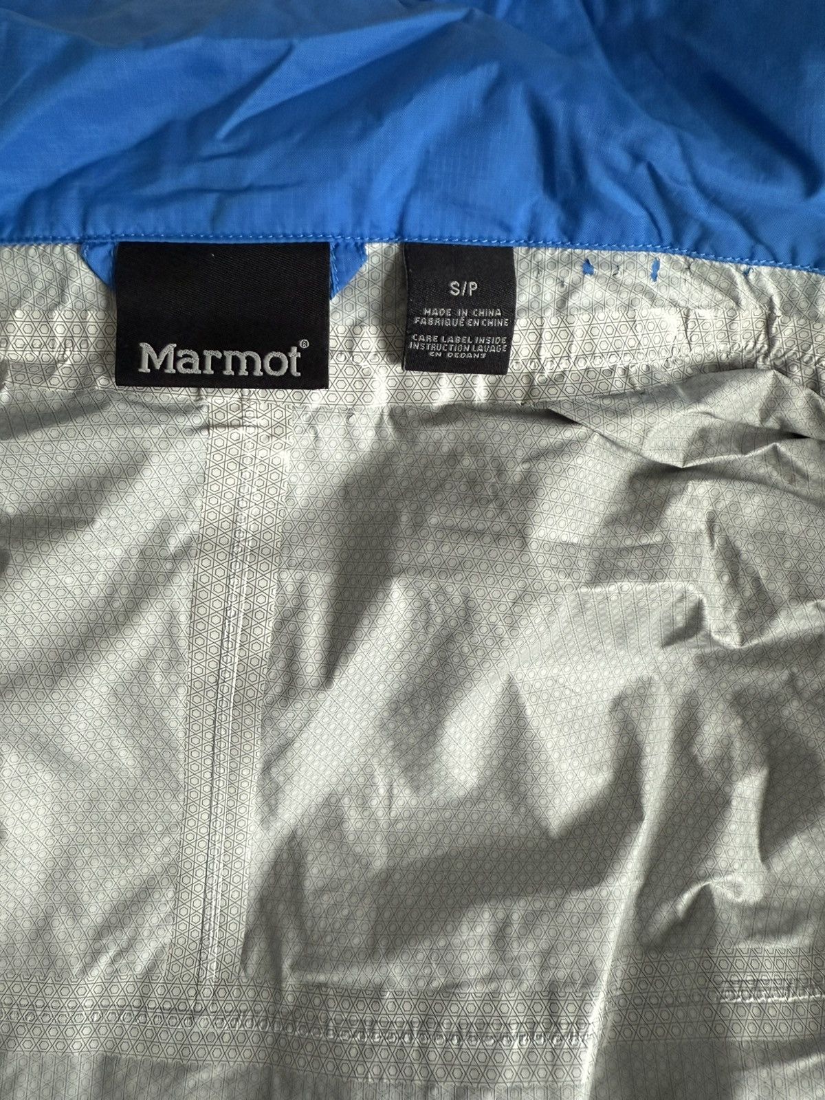 Marmot Marmot Rain Jacket Packable Waterproof Nylon Shell Hood Blue Size S / US 4 / IT 40 - 8 Thumbnail