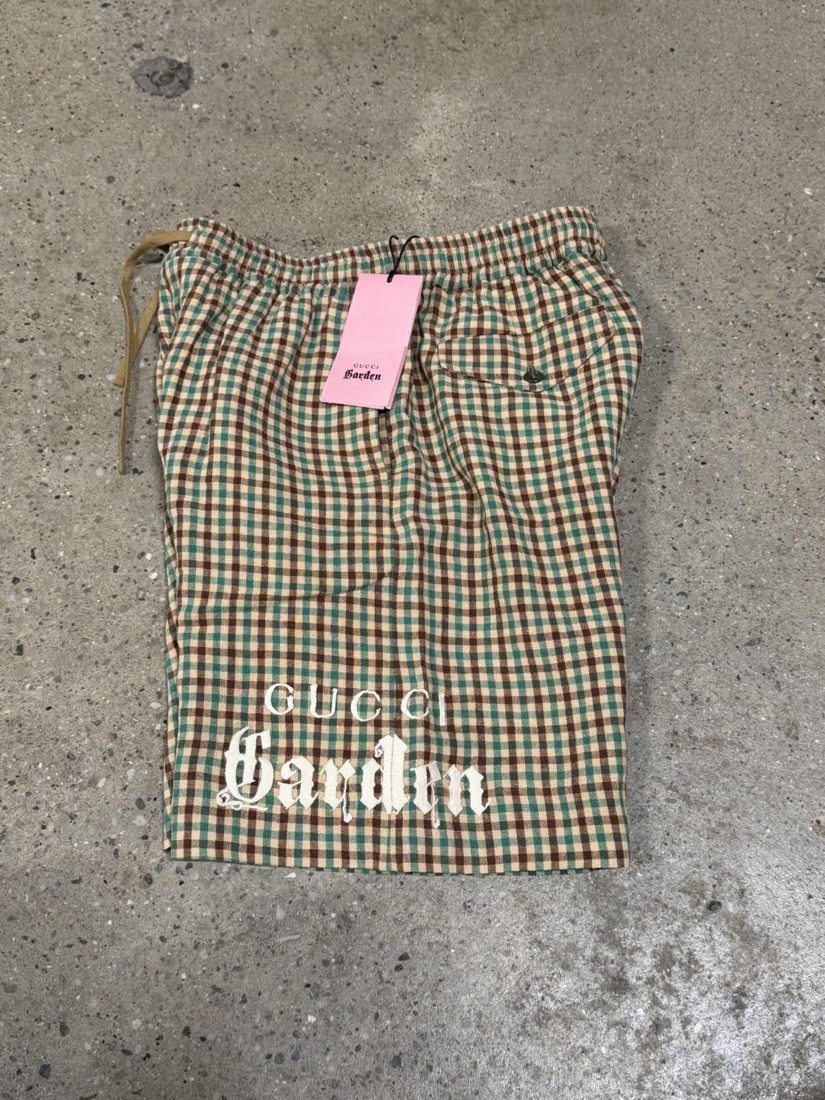 Gucci Gucci Garden Check Embroidery Shorts NEW Size US 30 / EU 46 - 2 Thumbnail
