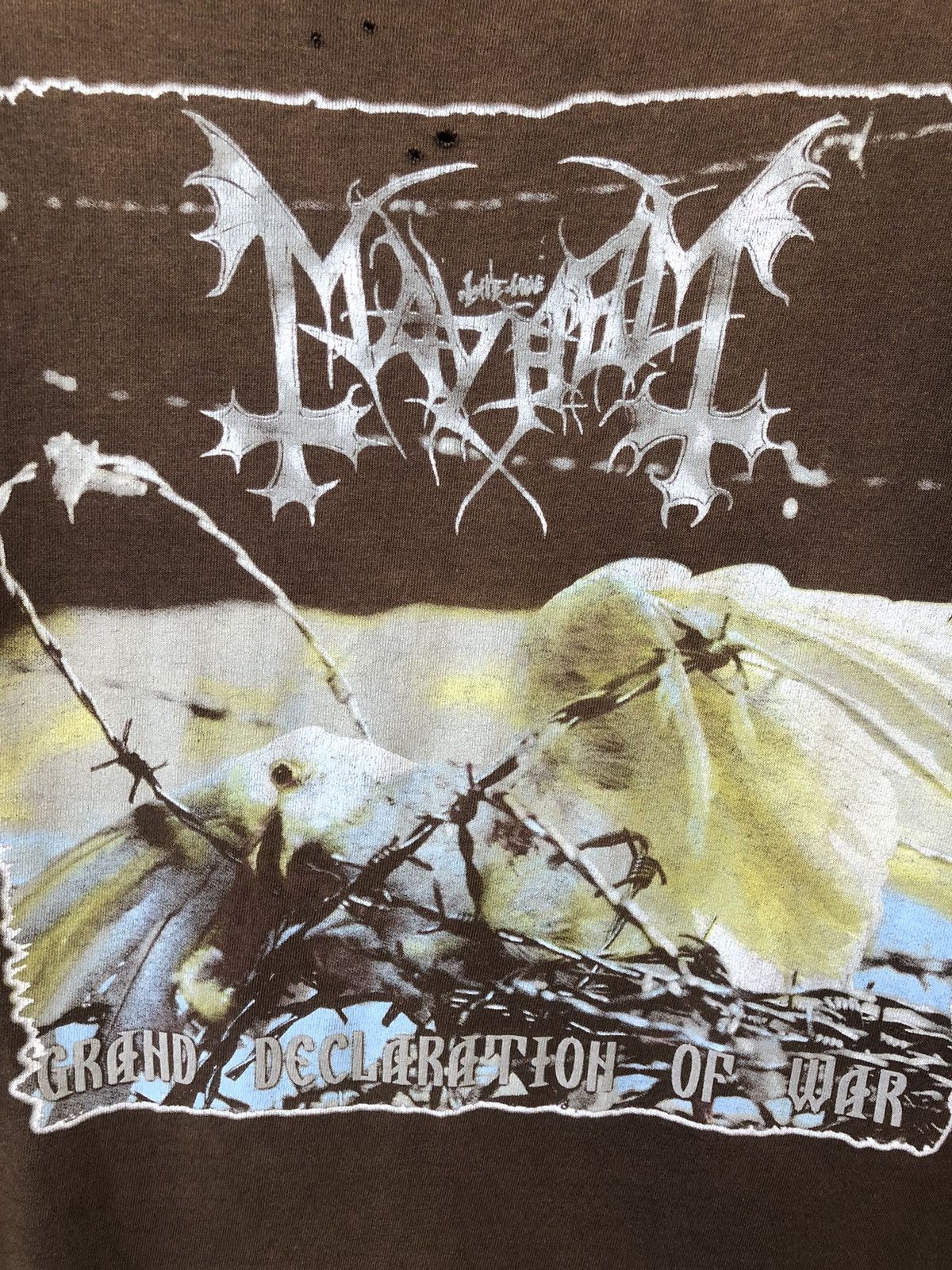 Band Tees Vintage MAYHEM Norwegian Black Metal Band Size US XL / EU 56 / 4 - 15 Thumbnail