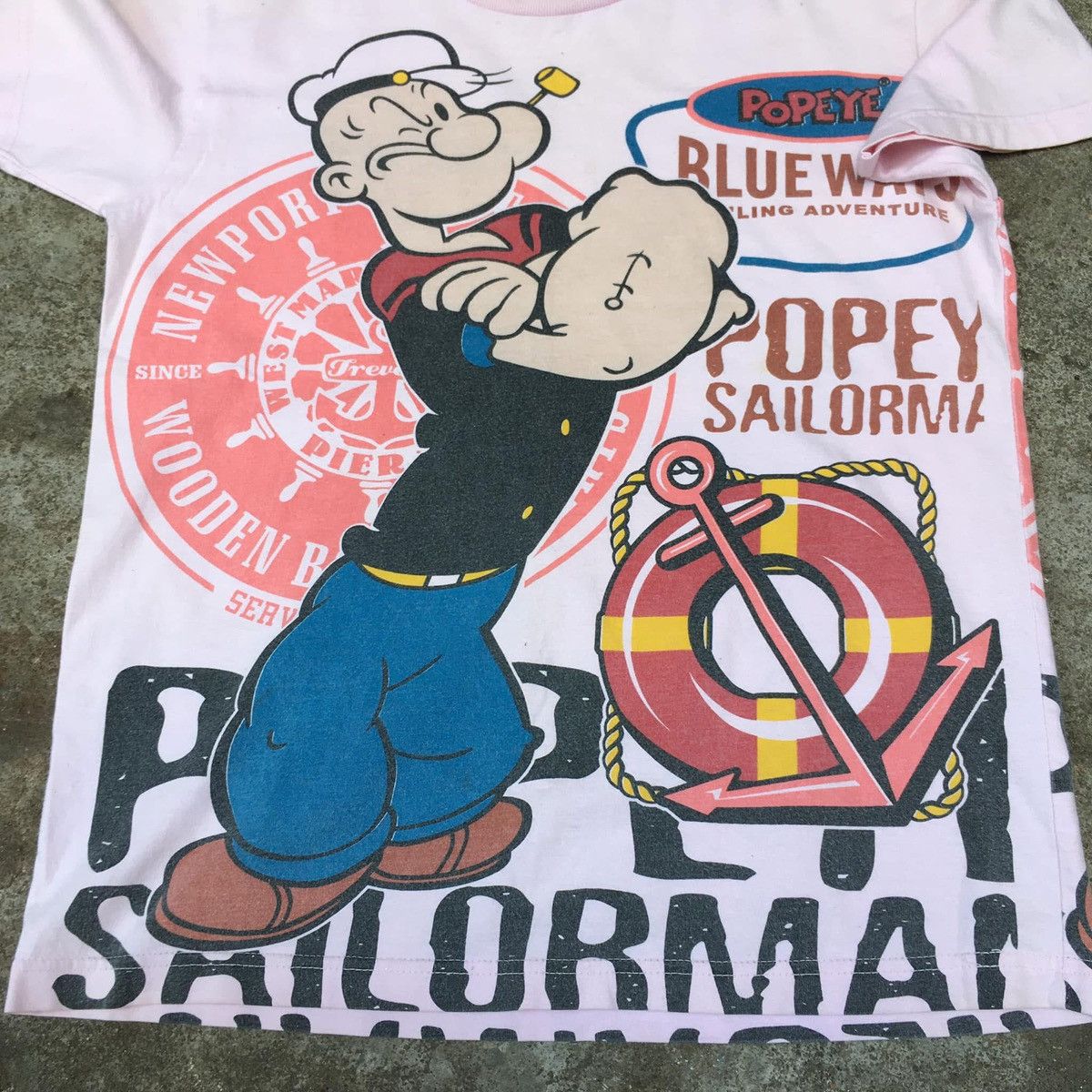Vintage RARE ‼️ Popeye Size US S / EU 44-46 / 1 - 3 Thumbnail
