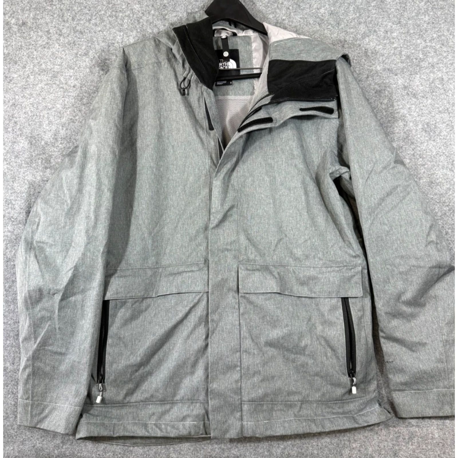 The North Face The North Face Hooded Jacket Mens M Gray Full Zip Clement Tri Climate Dryvent Lined Outdoor Utility Pockets Jacket Size US M / EU 48-50 / 2 - 2 Thumbnail