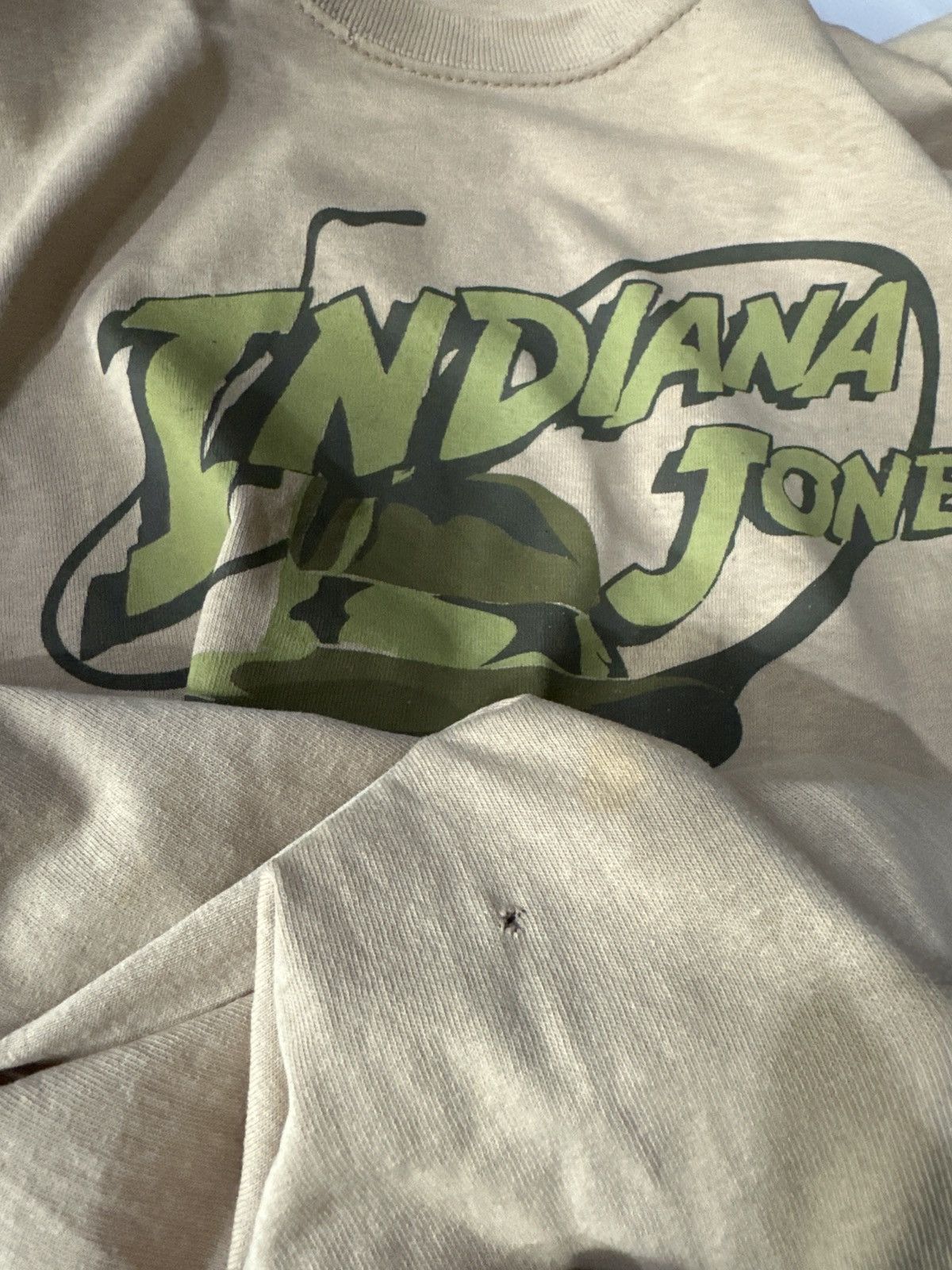 Planet Hollywood Thrashed Indiana Jones Sun Faded Tee Size US L / EU 52-54 / 3 - 12 Thumbnail