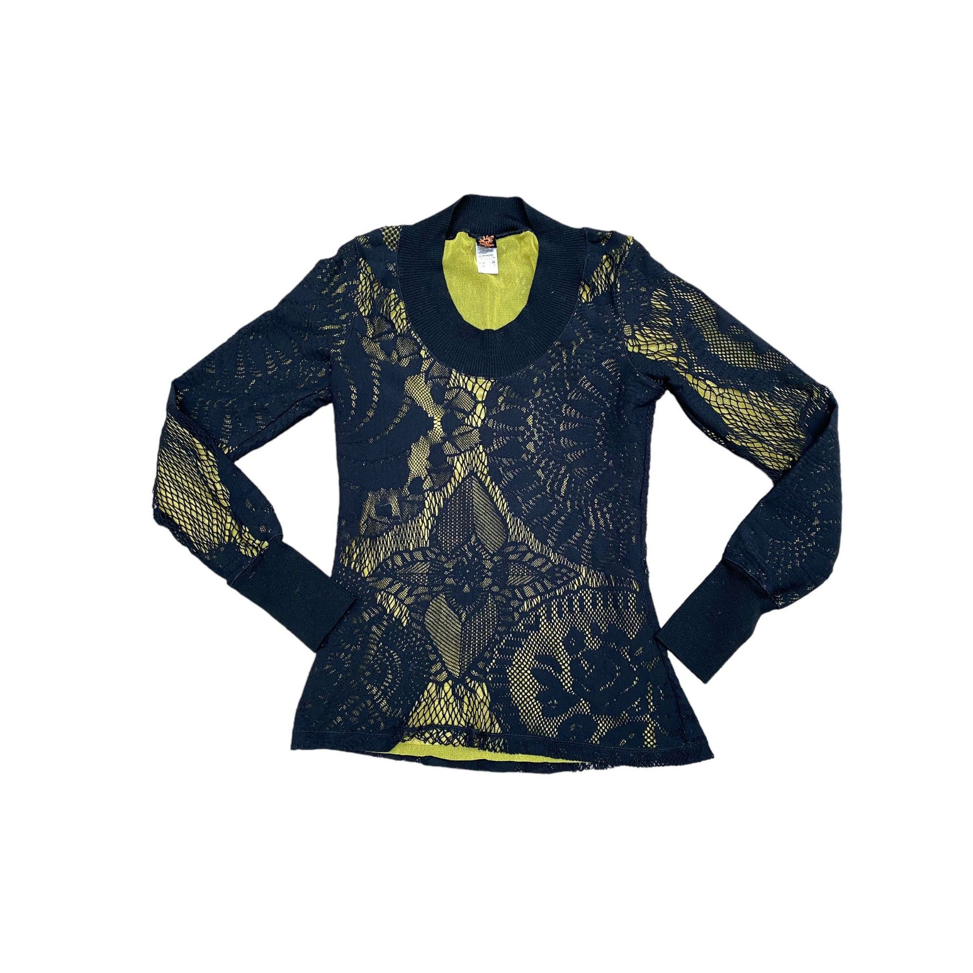Jean Paul Gaultier Macrame + Mesh Longsleeves Size M / US 6-8 / IT 42-44 - 1 Thumbnail