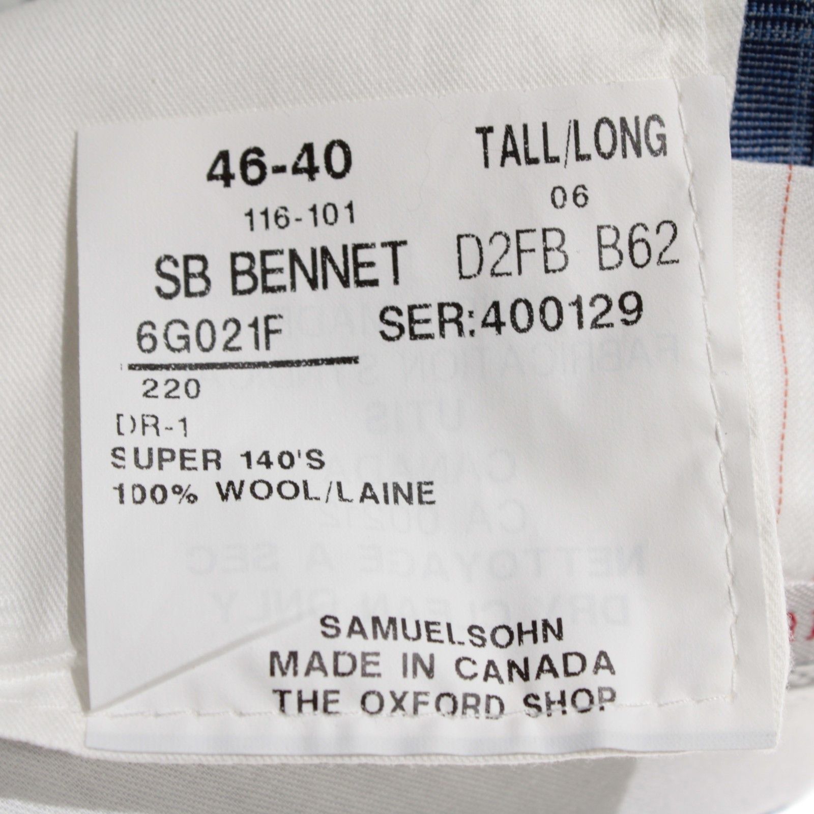 Samuelsohn Samuelsohn New with tags Dress Pants Size 40 US In Blue Size US 40 / EU 56 - 5 Thumbnail