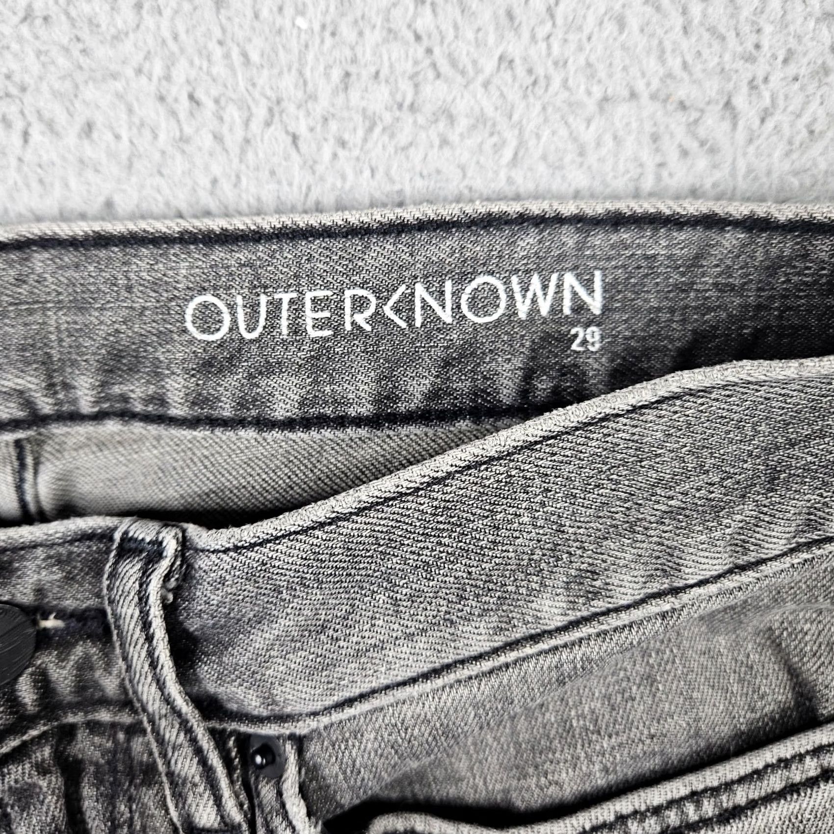 Outerknown OUTERNOWN Jeans Slim Dark Gray Denim 29X32 Men’s Regular Size 29 Slim Fit Casual City Vintage No N/A Size 29" - 7 Thumbnail