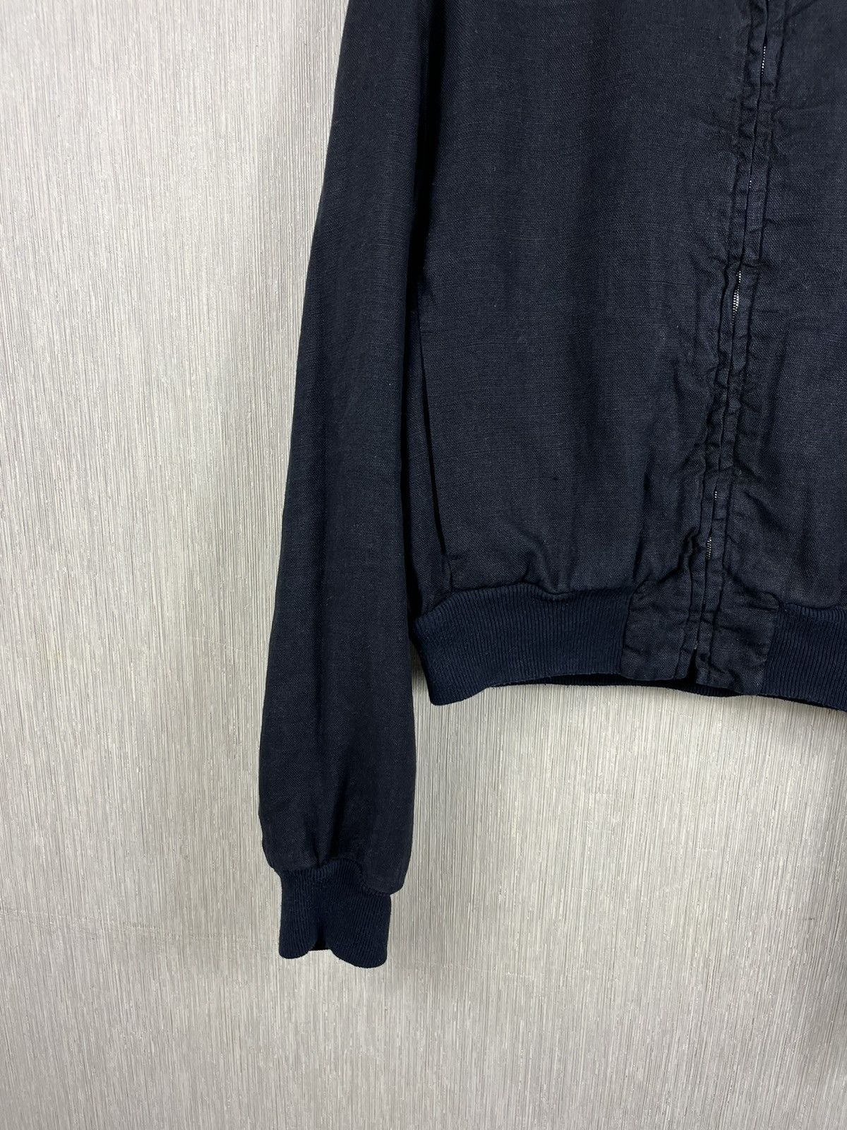 Other Post Card linen cropped navy bomber jacket boxy riri luxury Size XL / US 12-14 / IT 48-50 - 6 Thumbnail