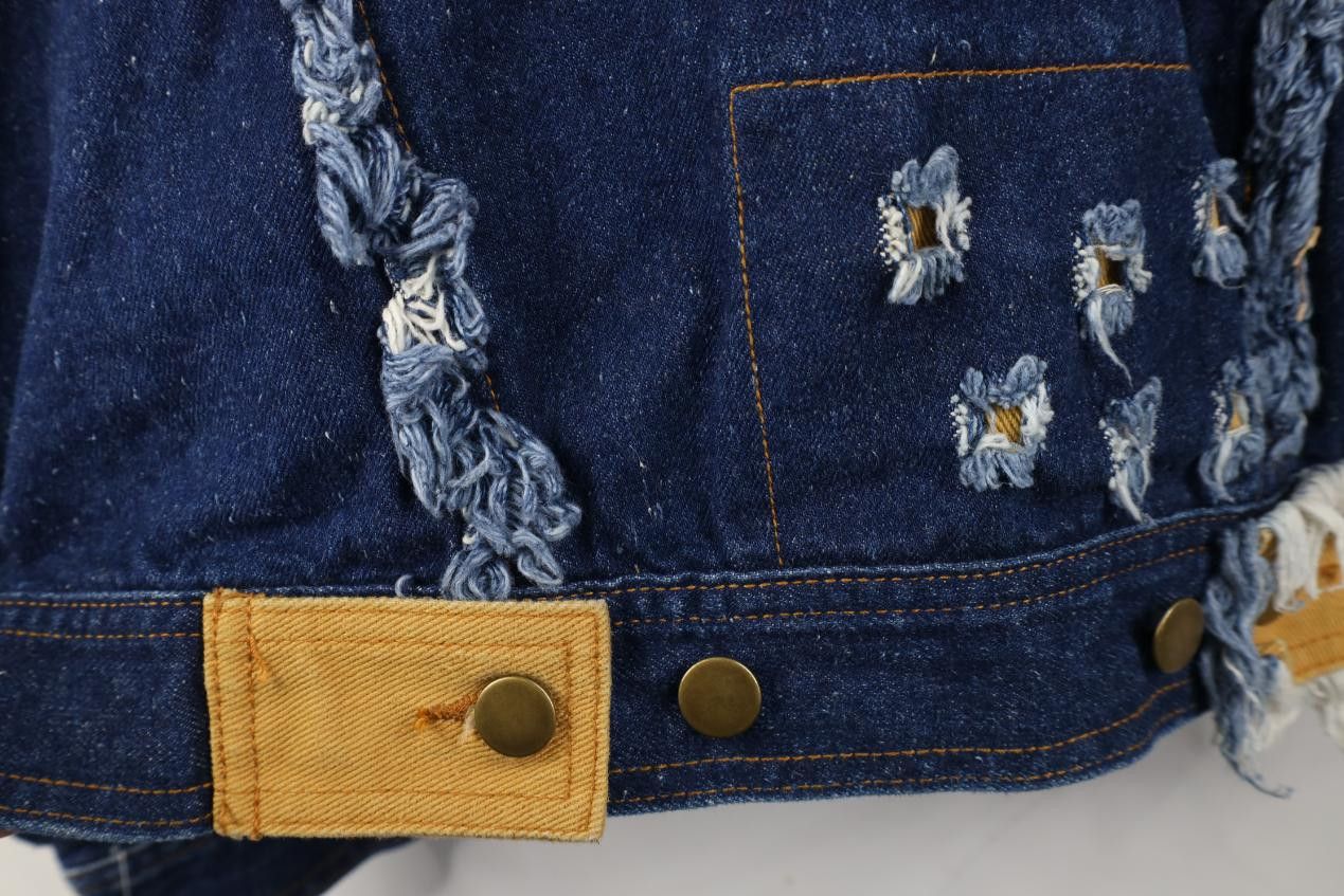 Vintage Deadstock Vintage 90s Streetwear Patch Denim Trucker Jacket Size US S / EU 44-46 / 1 - 14 Thumbnail