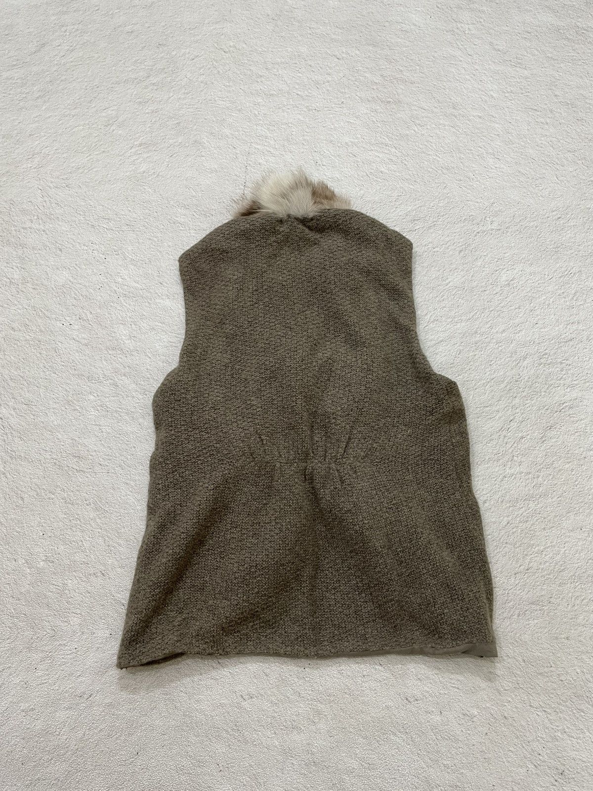 Japanese Brand 2000s Fur Trim Vest Shearling Style Layering Piece Y2K LGB Size US XS / EU 42 / 0 - 6 Thumbnail