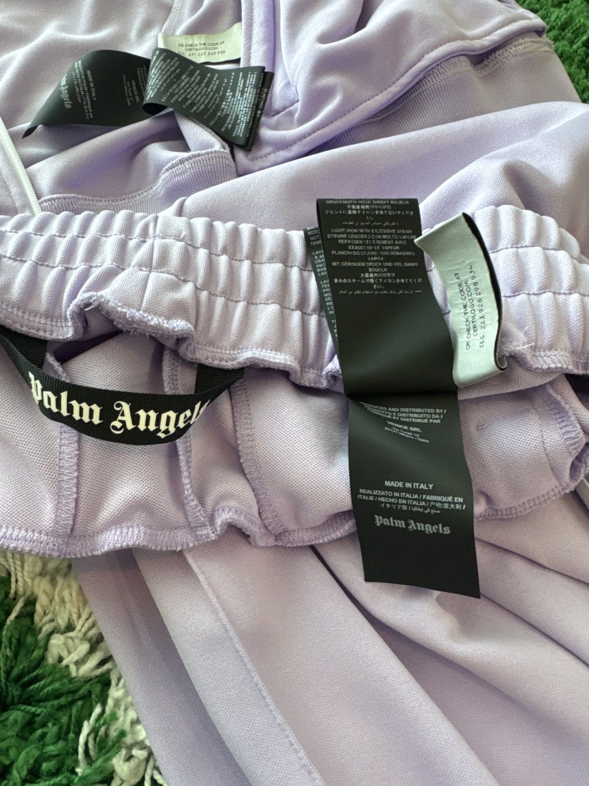 Palm Angels Palm Angels Classic Track Jacket & Pants Lilac/White Size US L / EU 52-54 / 3 - 8 Thumbnail