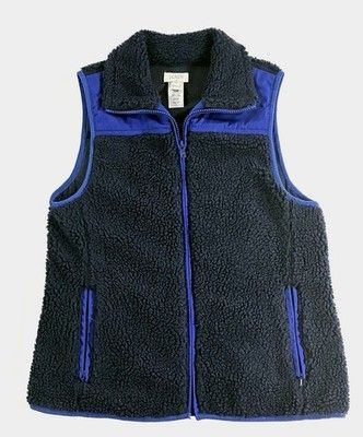 J.Crew J.Crew Sherpa Fleece Vest E1630 Faux Fur Sleeveless Size XS Size XS / US 0-2 / IT 36-38 - 1 Thumbnail