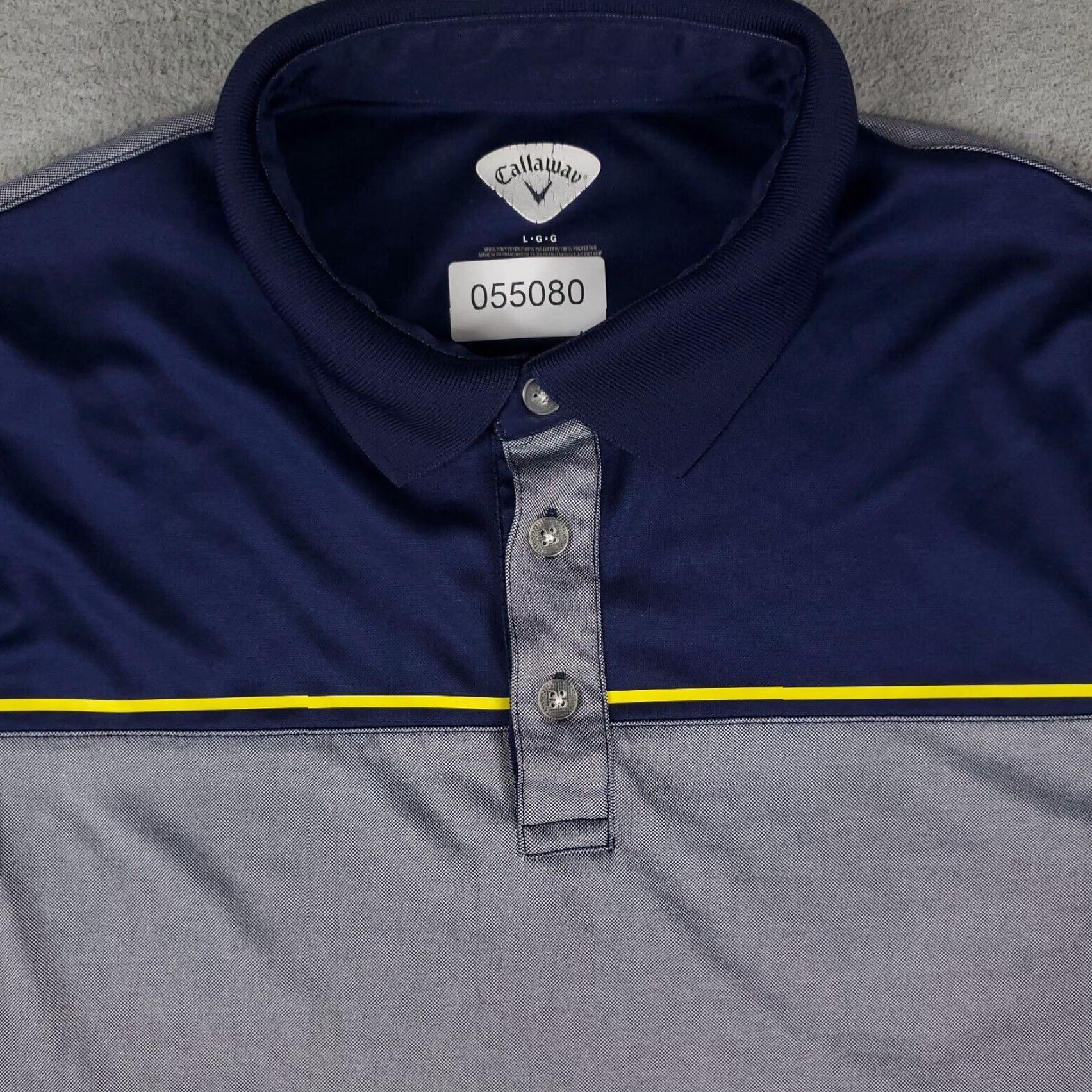 Callaway Callaway Polo Shirt Mens Large Blue Gray Opti Dri Fit Golf Short Sleeve Size US L / EU 52-54 / 3 - 2 Thumbnail