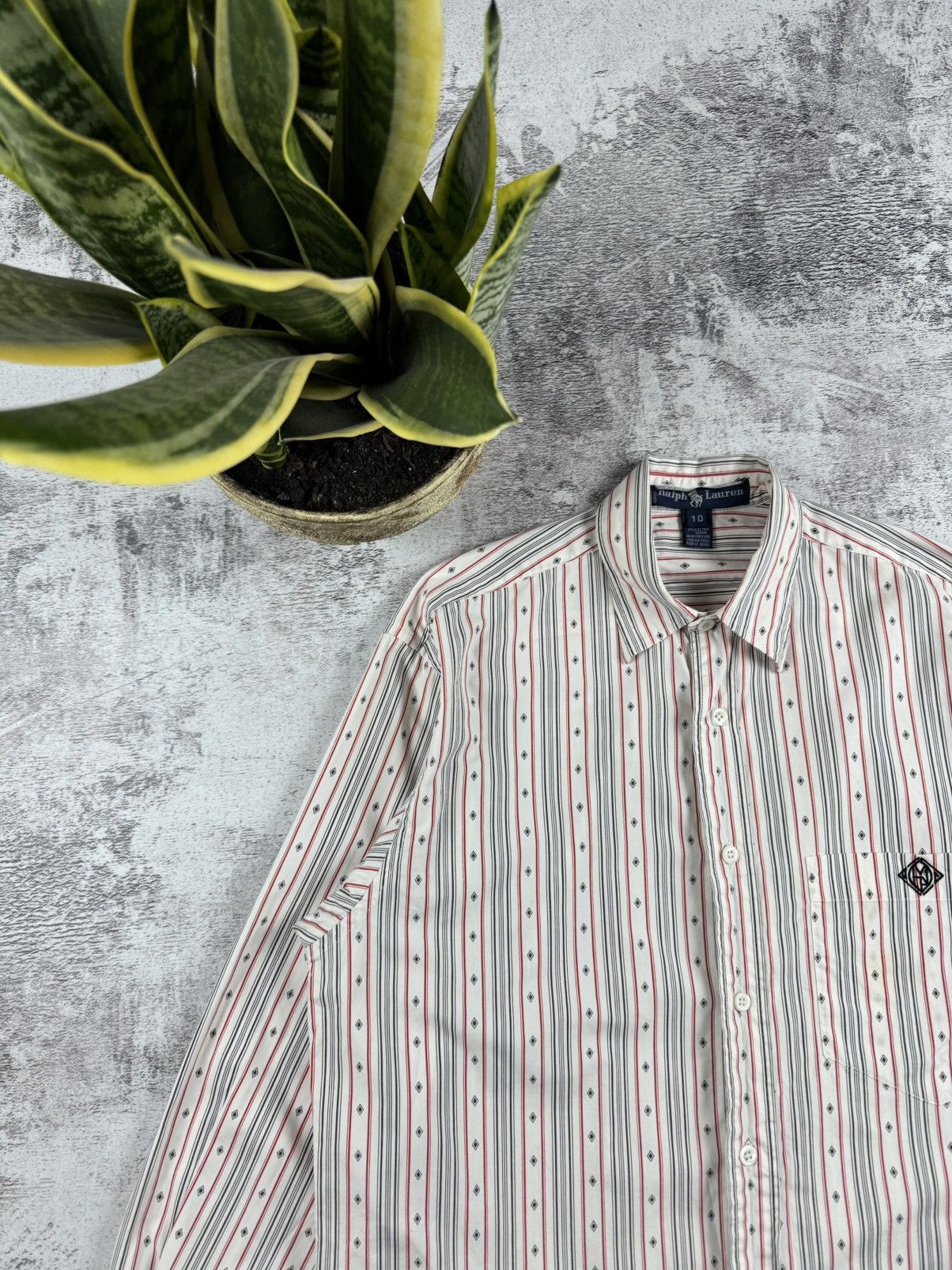Polo Ralph Lauren Polo Ralph Lauren Made in Italy Striped Longsleeve Shirt Size US M / EU 48-50 / 2 - 6 Thumbnail