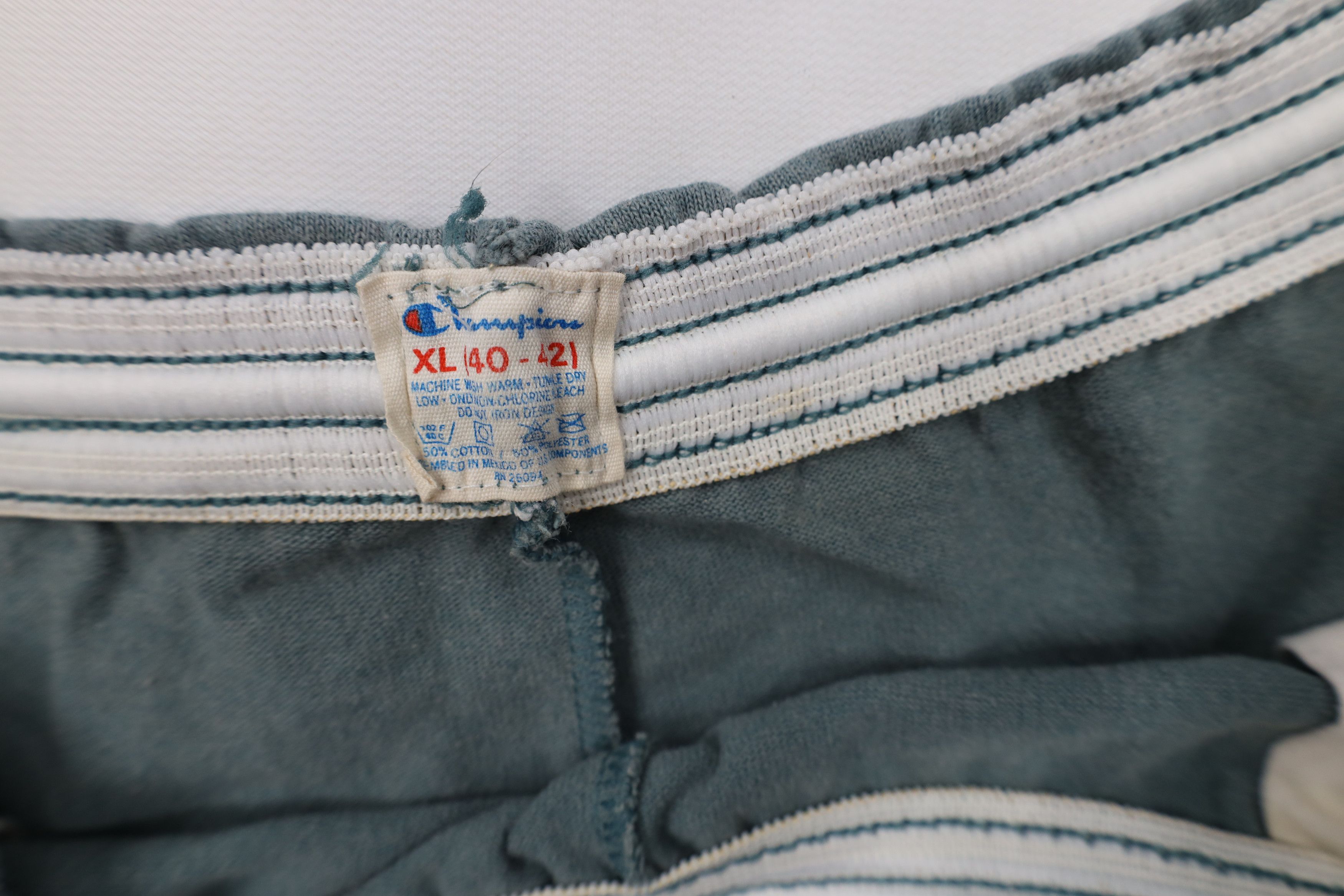 Champion × Vintage Vintage 80s 90s Champion Above Knee Shorts Teal Cotton AS IS Size US 36 / EU 52 - 10 Thumbnail