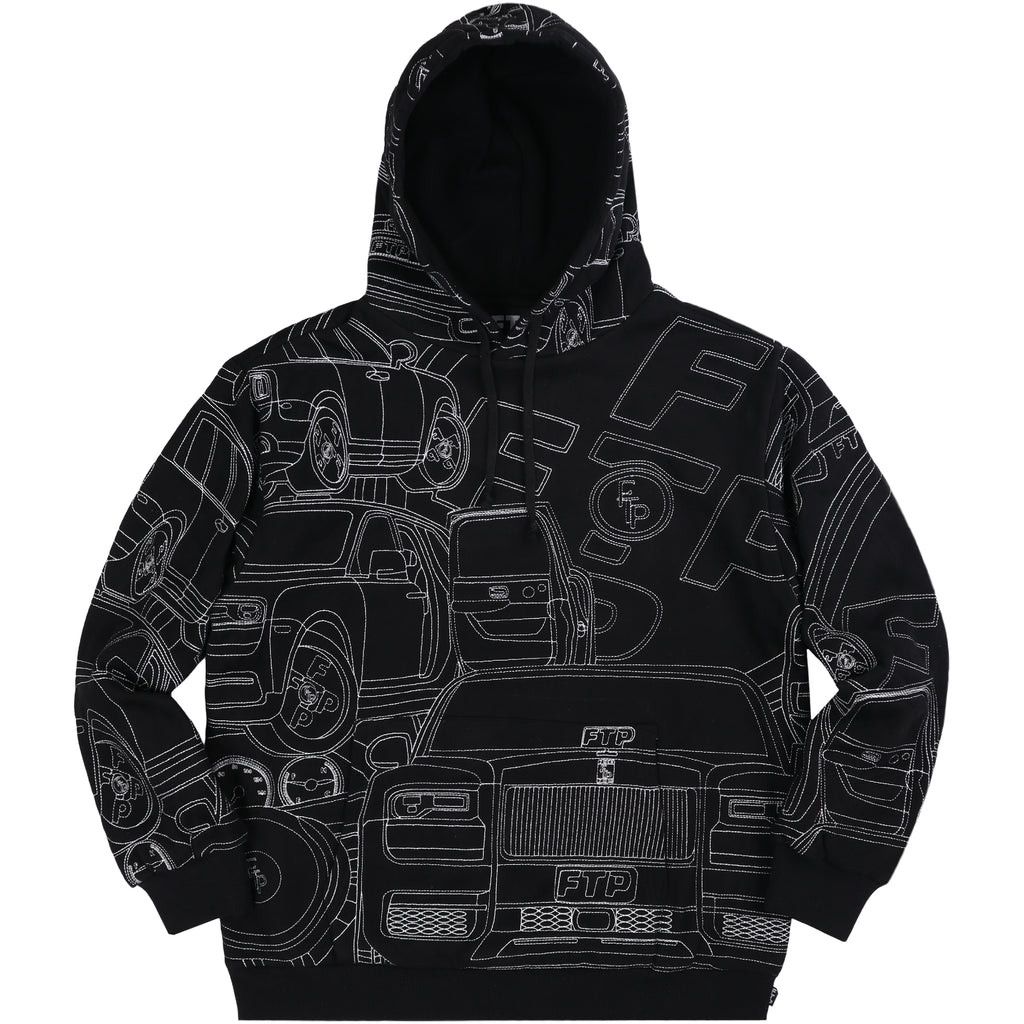 image of Fuck The Population Ftp Big Body Pullover Hoodie (Black, Xl), Men's