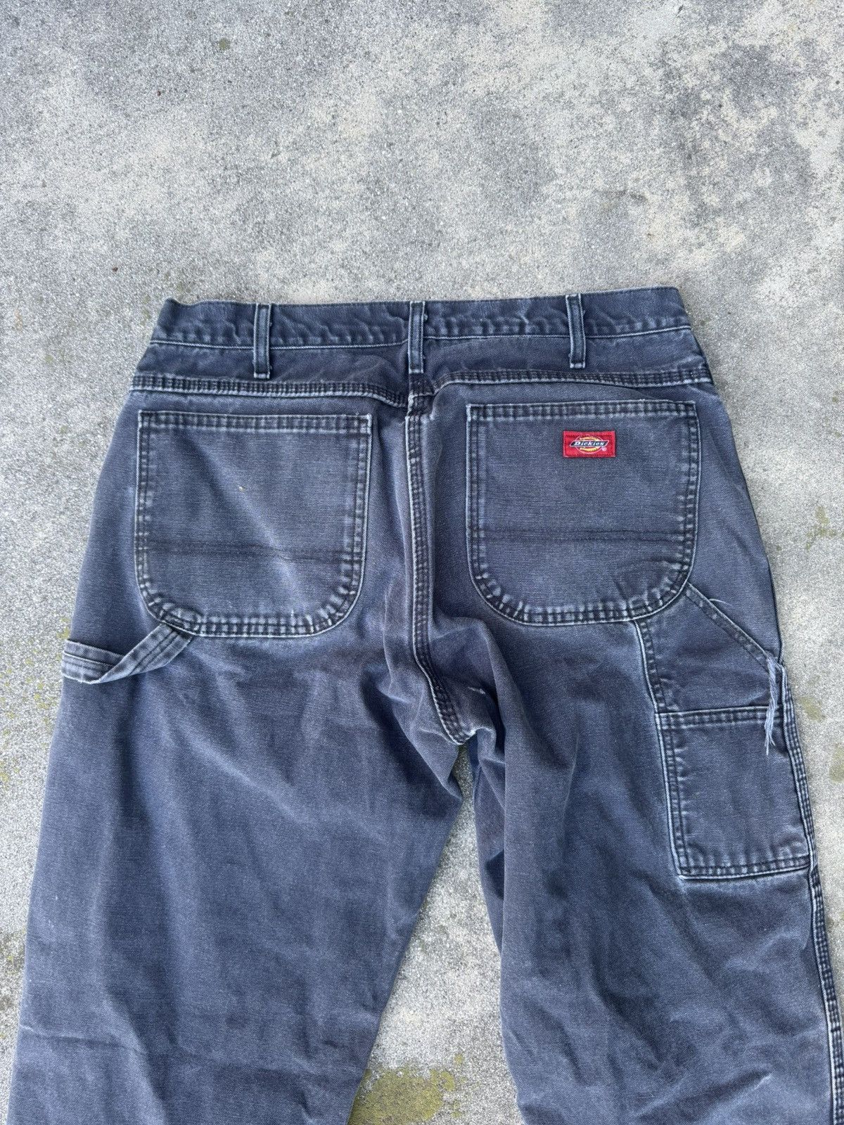 Dickies Vintage Thrashed Dickies Carpenter Pants Black Size US 32 / EU 48 - 4 Thumbnail