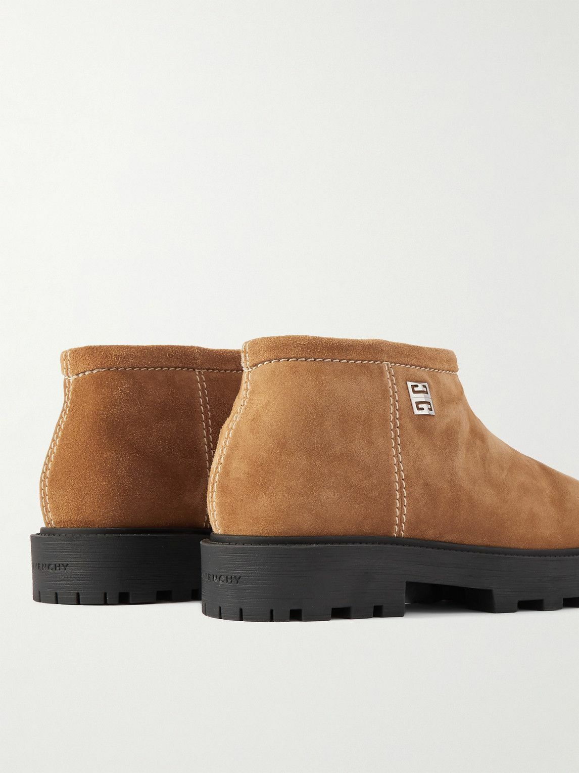 Givenchy o1srvl11e0125 Shearling Suede Boots in Brown Size US 12 / EU 45 - 5 Thumbnail