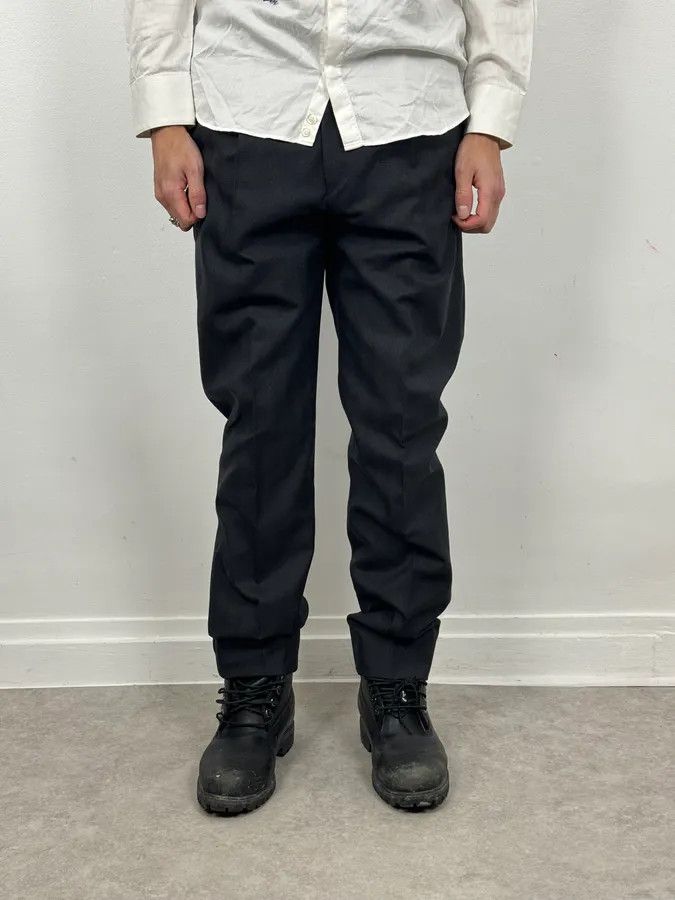 Yohji Yamamoto Yohji Yamamoto Black Wool Tailored Pants Size US 34 / EU 50 - 2 Thumbnail