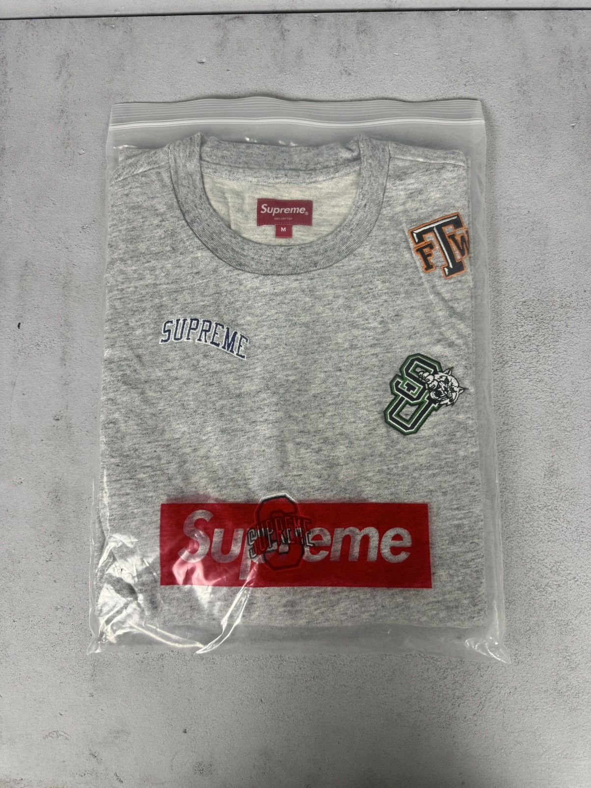 Supreme Supreme SS20 University S/S Top - Grey Medium Size US M / EU 48-50 / 2 - 2 Thumbnail