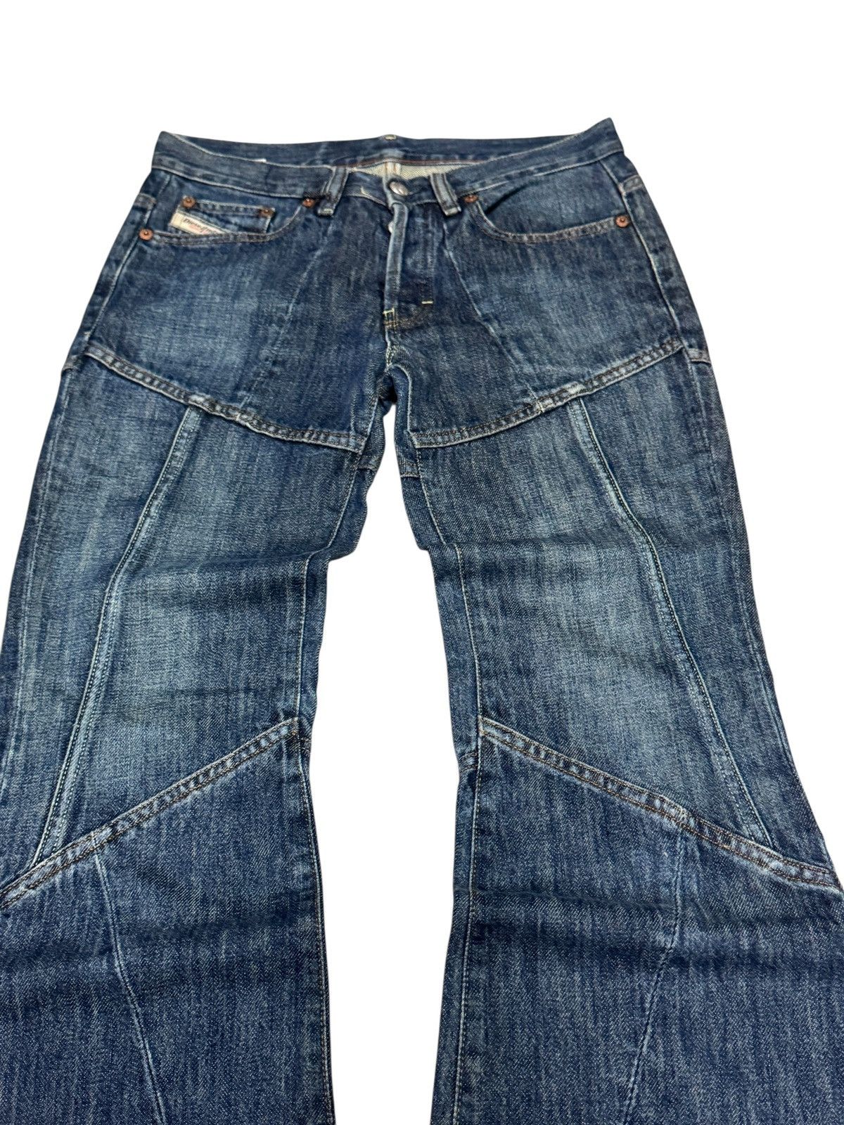 Diesel DIESEL INDUSTRY Flared Reconstructed Low Rise Denim Size US 28 / EU 44 - 3 Thumbnail