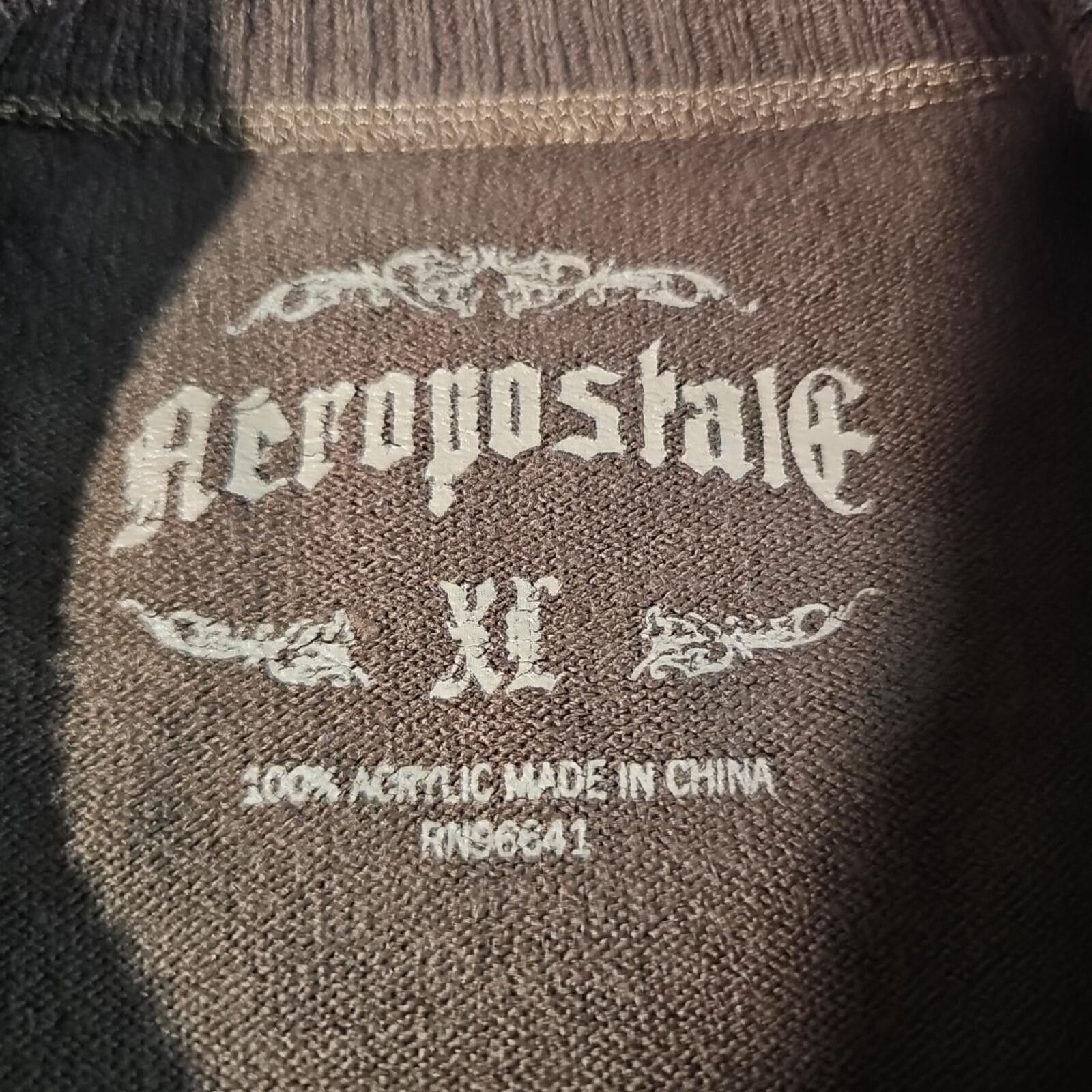 Aeropostale Aeropostale XL Brown Acrylic Sweater Very Soft Size US XL / EU 56 / 4 - 3 Thumbnail