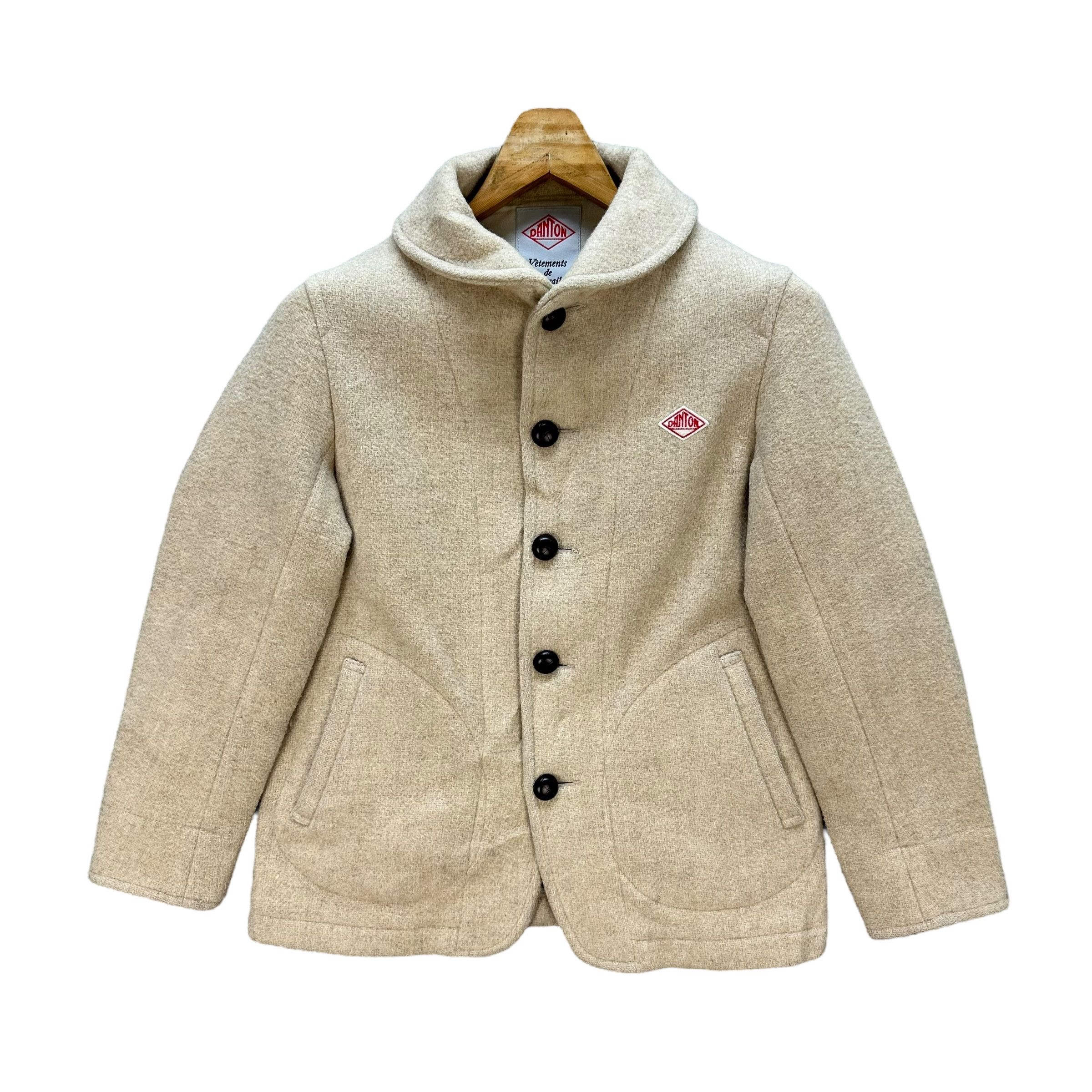 Danton DANTON Button Wool Collared Jacket #A50-1176 Size S / US 4 / IT 40 - 1 Thumbnail