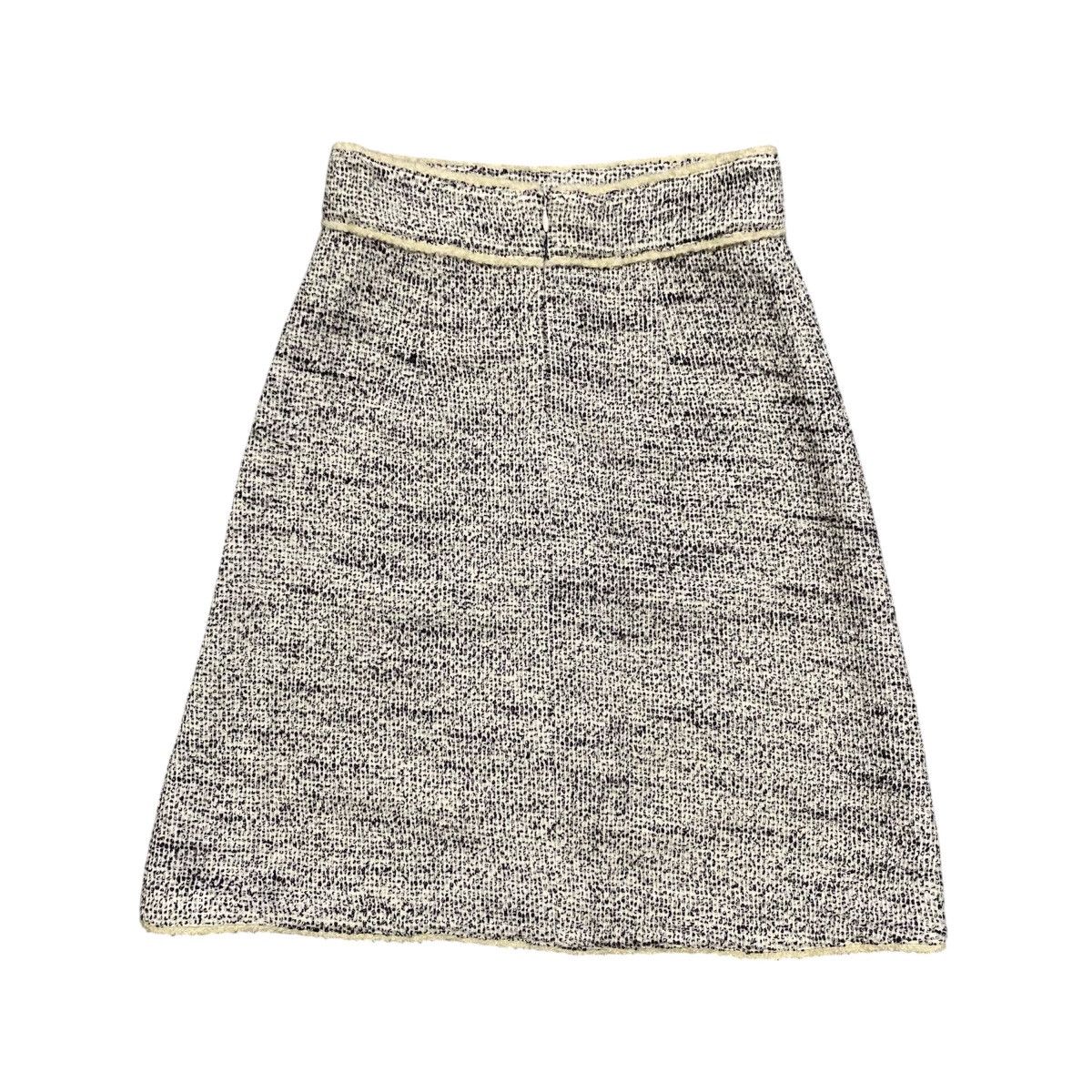 Theory Theory Made in Japan Black & White Tweed A-Line Skirt Size 27" / US 4 / IT 40 - 9 Thumbnail