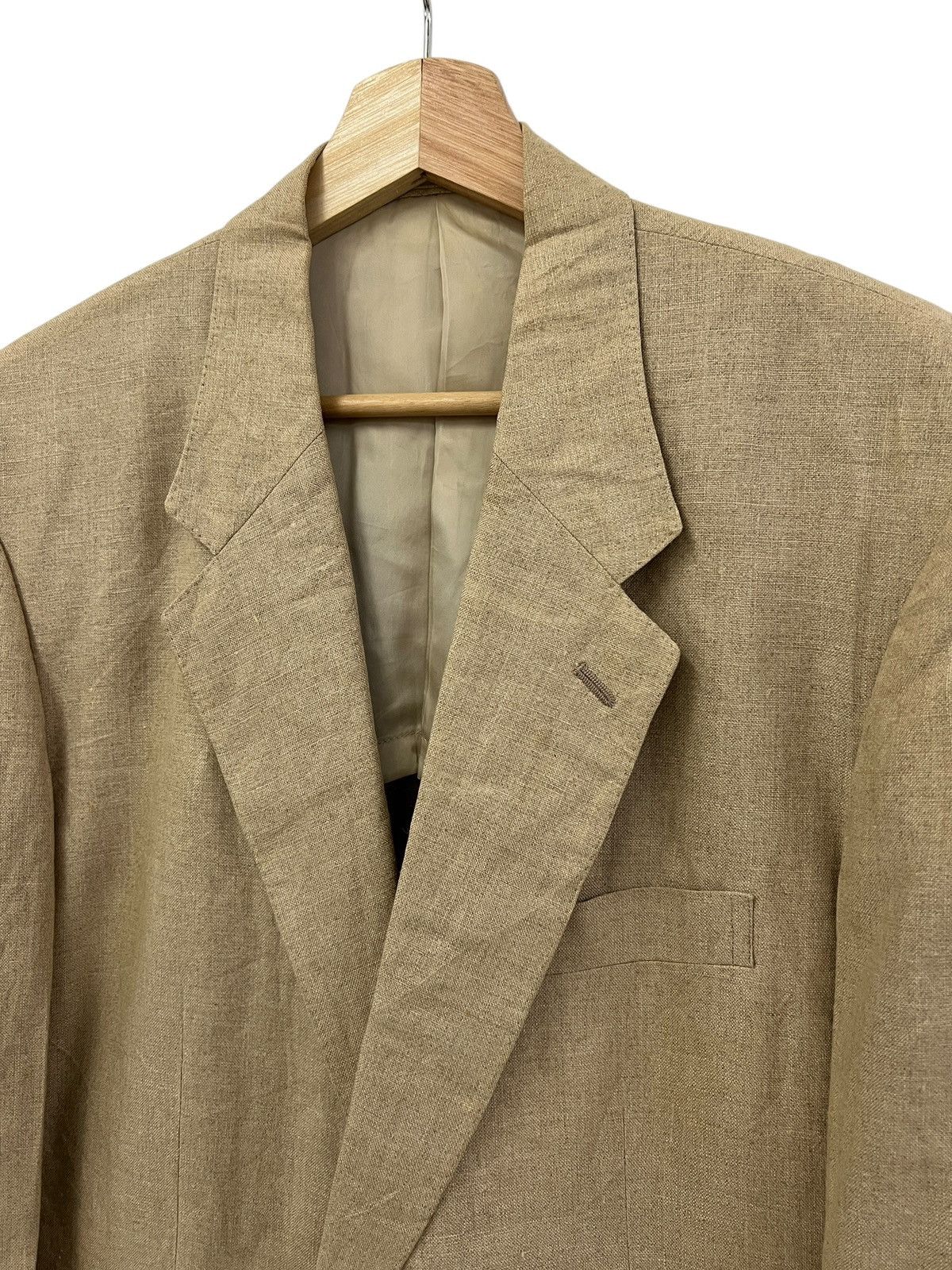 Y's for Men 1980s Y’s For Men Hemp Blazer Jacket Size US L / EU 52-54 / 3 - 6 Thumbnail