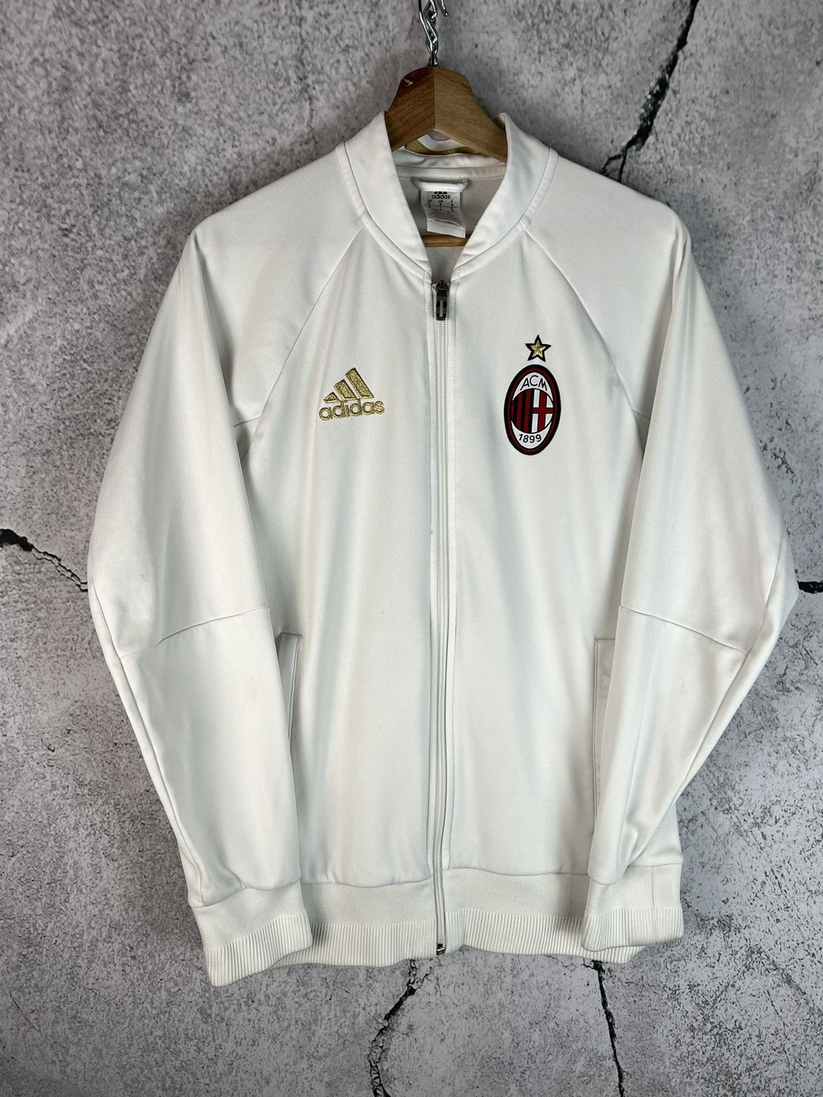 Vintage Adidas AC Milan Football Jacket Soccer Track Top