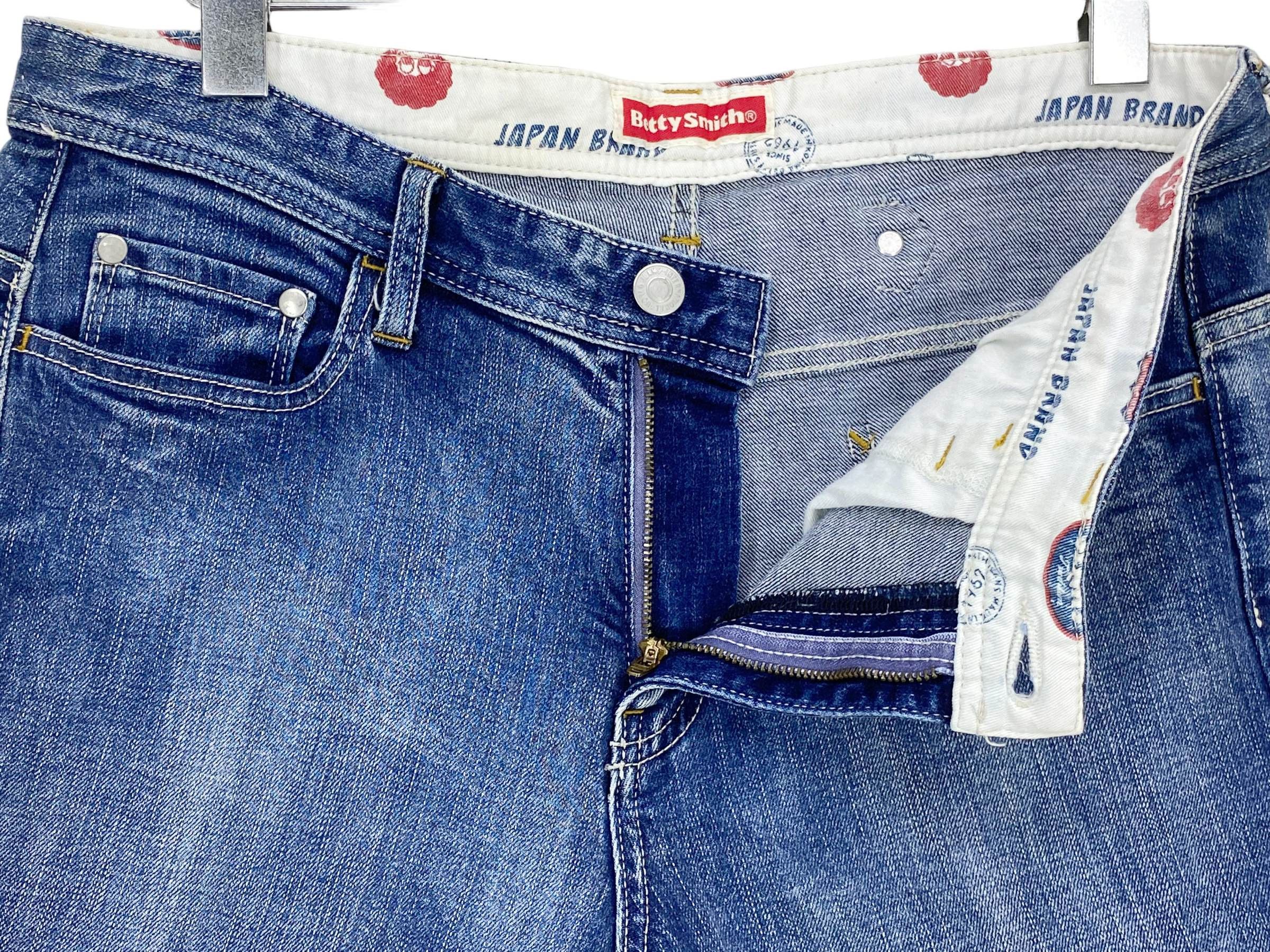 Japanese Brand Betty Smith Carpenter Pants Buckle Back Denim –Made in Japan Size US 33 - 4 Thumbnail