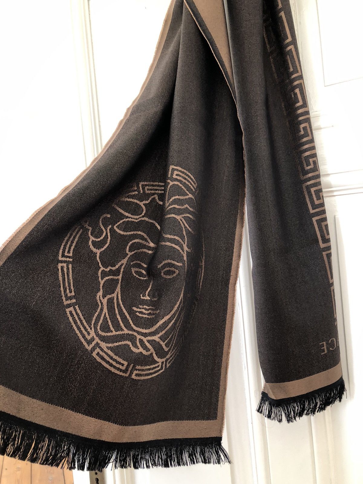image of Versace Scarf in Brown, Women's