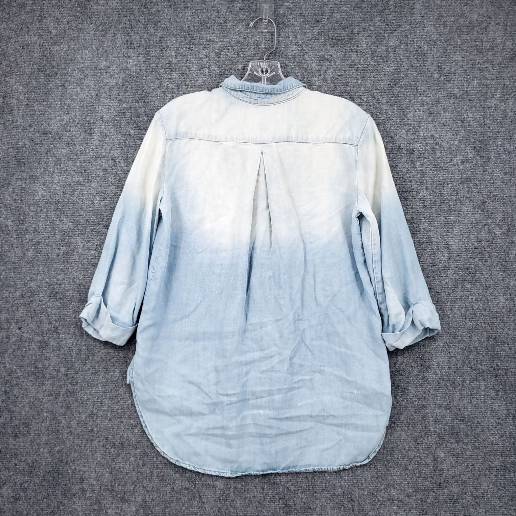CLOT Cloth & Stone Shirt Womens XS Blue Chambray Button Down Long Sleeve Size XS / US 0-2 / IT 36-38 - 2 Thumbnail