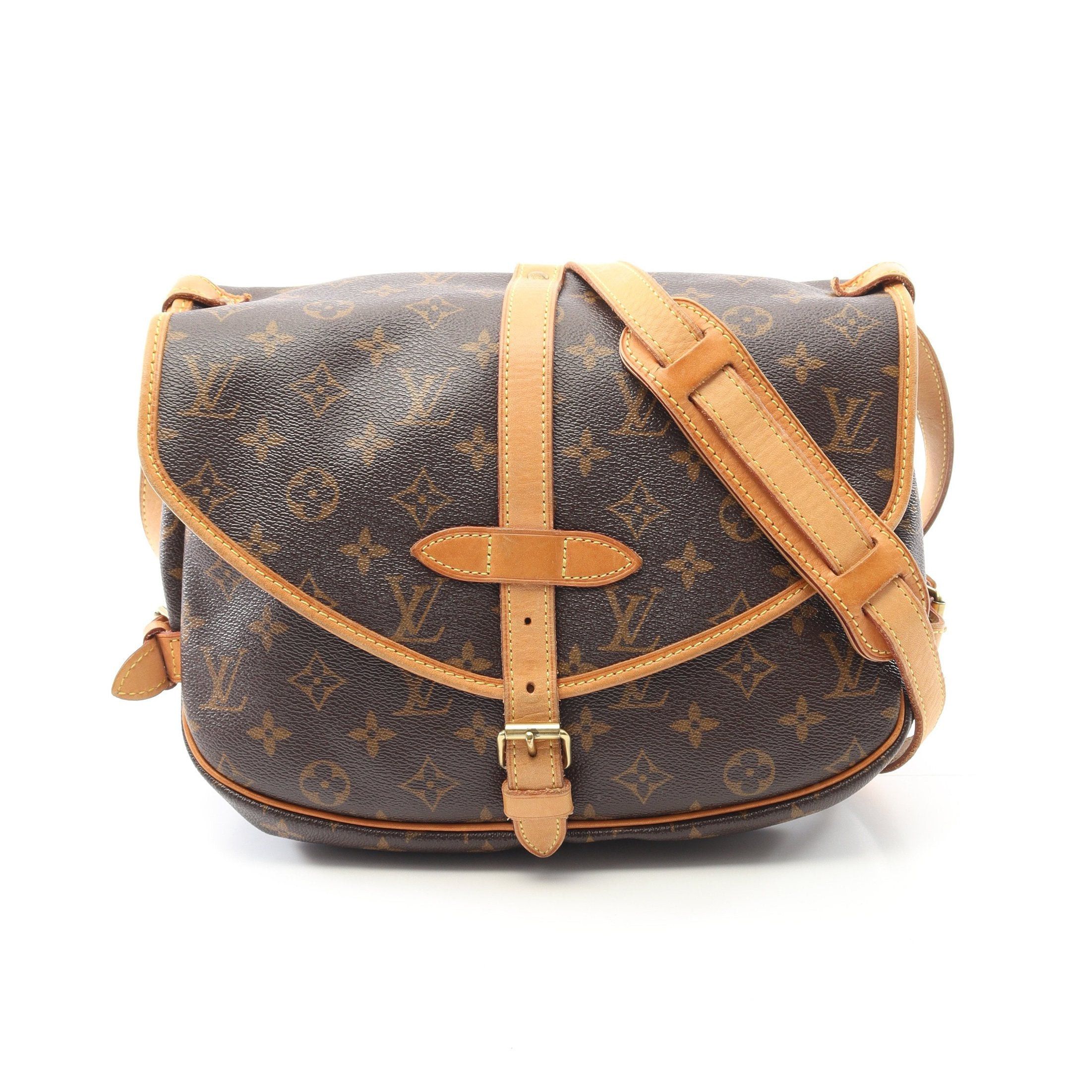 Louis Vuitton Louis Vuitton Saumur 30 Monogram Shoulder Bag Leather Brown Size ONE SIZE - 1 Thumbnail