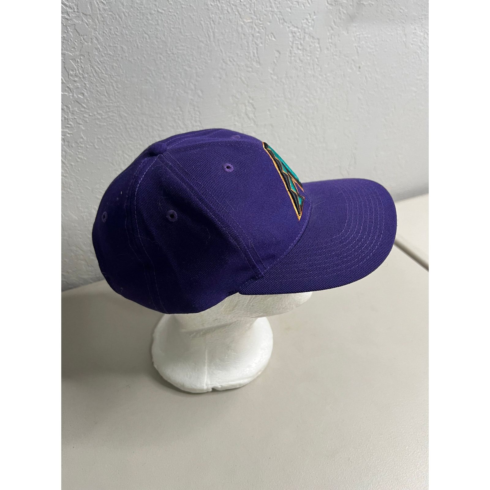 Vintage Vintage Arizona Diamondbacks Purple Strapback Hat 90s wool Size ONE SIZE - 10 Thumbnail