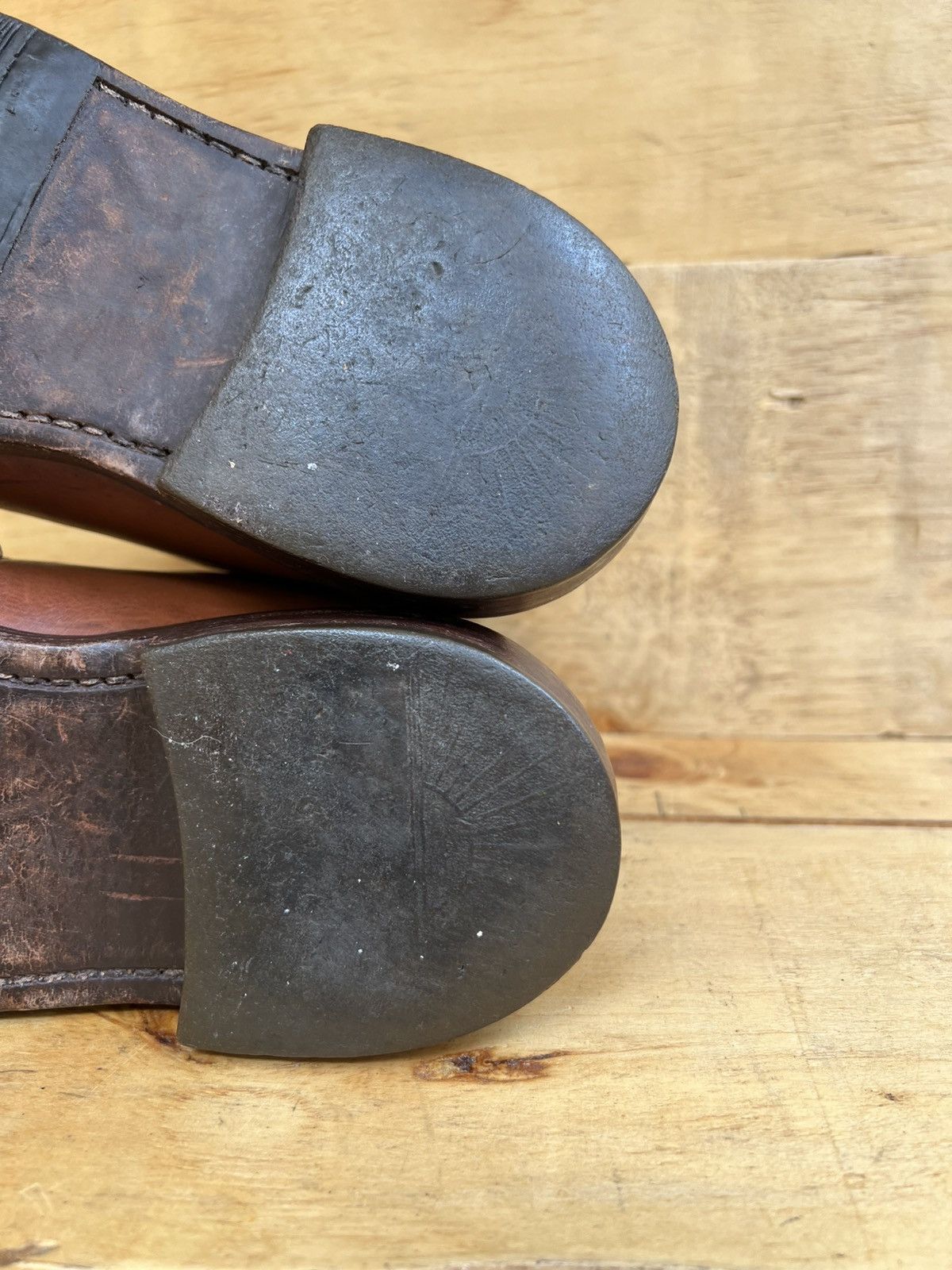 Evan Kinori × Tricker's Vintage Trickers men Brown Leather Boots Size US 8 / EU 41 - 11 Thumbnail