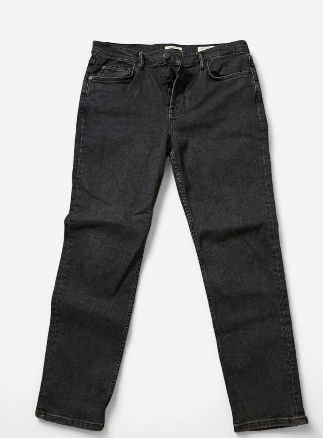 Allsaints All Saints Dean 1 Black Denim Jeans Size US 33 - 3 Thumbnail