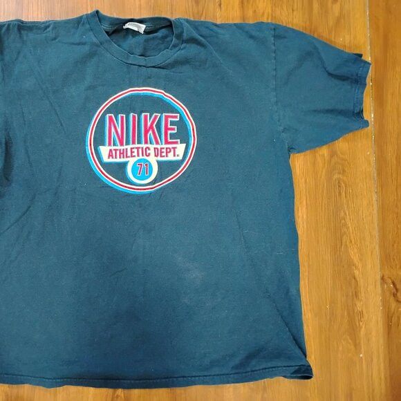 Nike Vintage 90s Nike Athletic Department 71 T-Shirt Size US XL / EU 56 / 4 - 3 Thumbnail