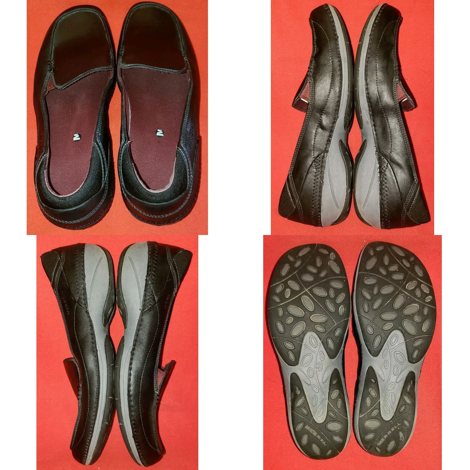 Merrell Merrell Women's Loafer 10M Black Leather Casual Shoes J227314C Size US 8 / IT 38 - 8 Thumbnail