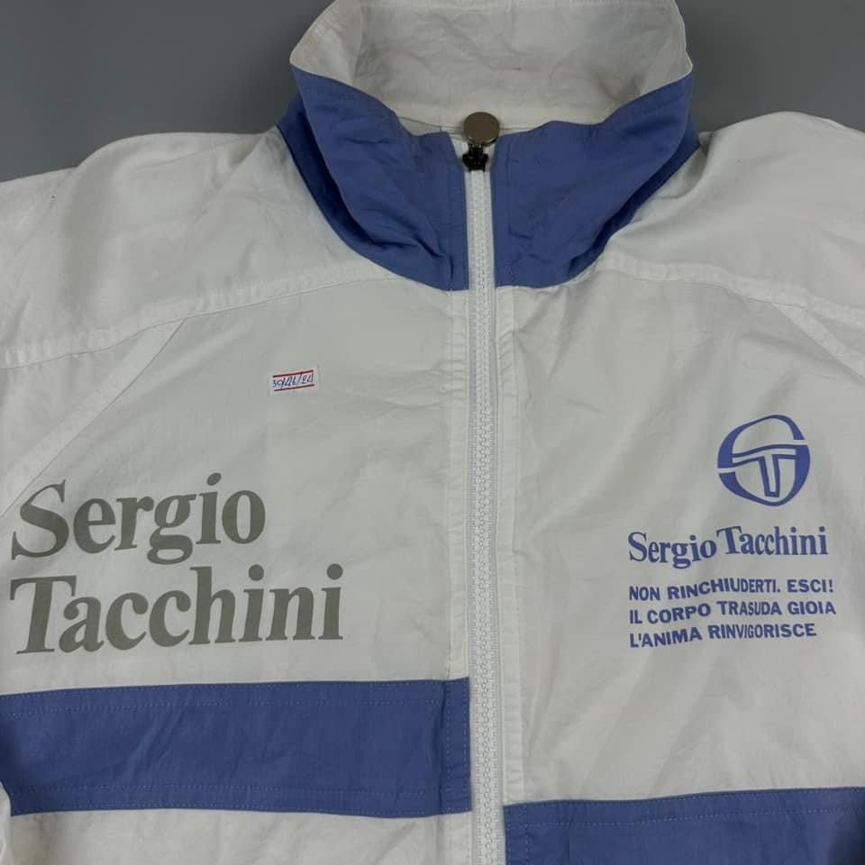 Sergio Tacchini × Vintage Vintage Sergio Tacchini Embroidered Logo Windbreaker Jacket Size US S / EU 44-46 / 1 - 2 Thumbnail