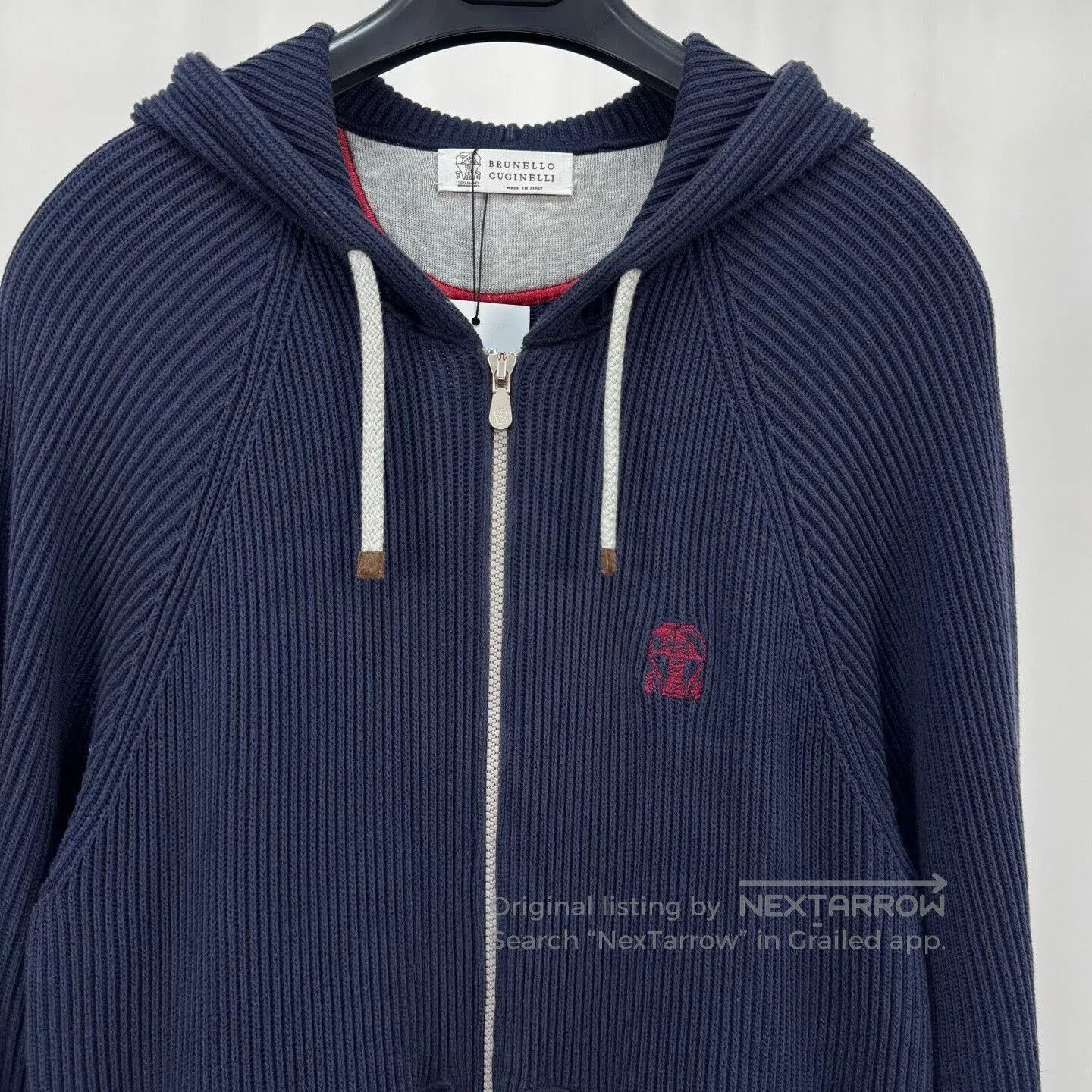 Brunello Cucinelli Brunello Cucinelli Embroidered Logo Zip Jacket. Size US M / EU 48-50 / 2 - 6 Thumbnail