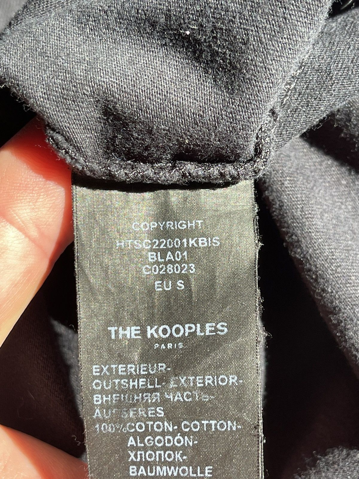 The Kooples The Kooples BLACK T-SHIRT IN COTTON WITH BREAST POCKET Size US S / EU 44-46 / 1 - 9 Thumbnail
