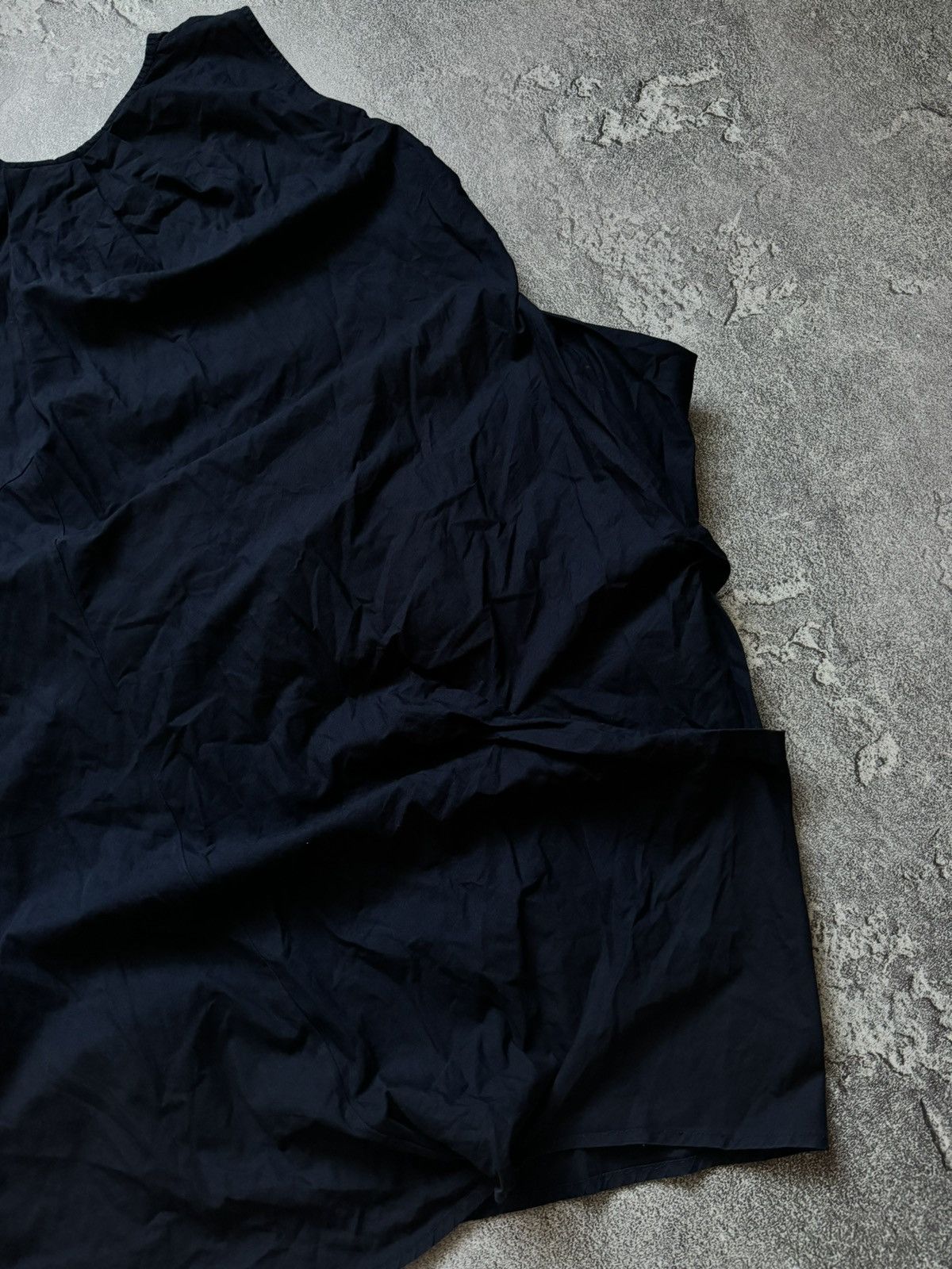 Vintage Provocation 46 dark blue dress relaxed sleeves avantgarde Size L / US 10 / IT 46 - 15 Thumbnail
