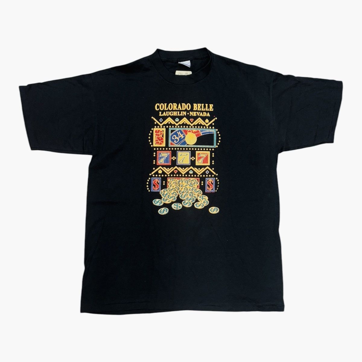 Vintage Vintage 1993s Black Las Vegas Nevada T-shirt Men Size XL Size US XL / EU 56 / 4 - 1 Thumbnail