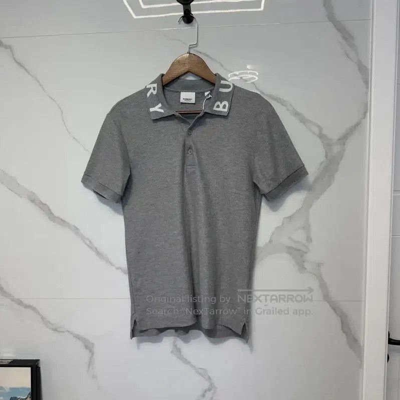 Burberry Burberry Men's Gray Cotton Short Sleeve Shirt. Size US XS / EU 42 / 0 - 1 Thumbnail