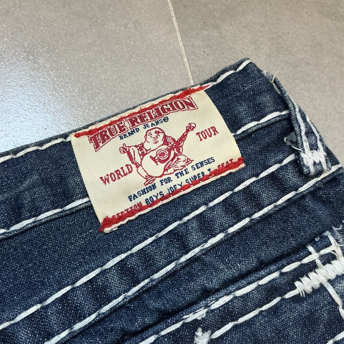 True Religion 00s True Religion Girls Joey Super T World Tour Flare Jeans Size 34" / US 12 / IT 48 - 12 Thumbnail