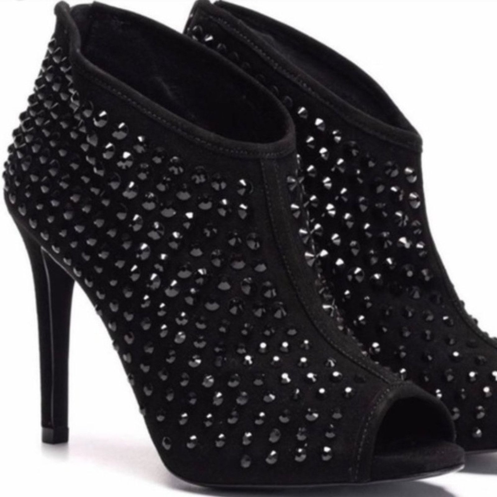 Michael Kors MICHAEL KORS Black Dani Crystal Embellished Bootie Sz 7 Size US 7 / IT 37 - 1 Thumbnail