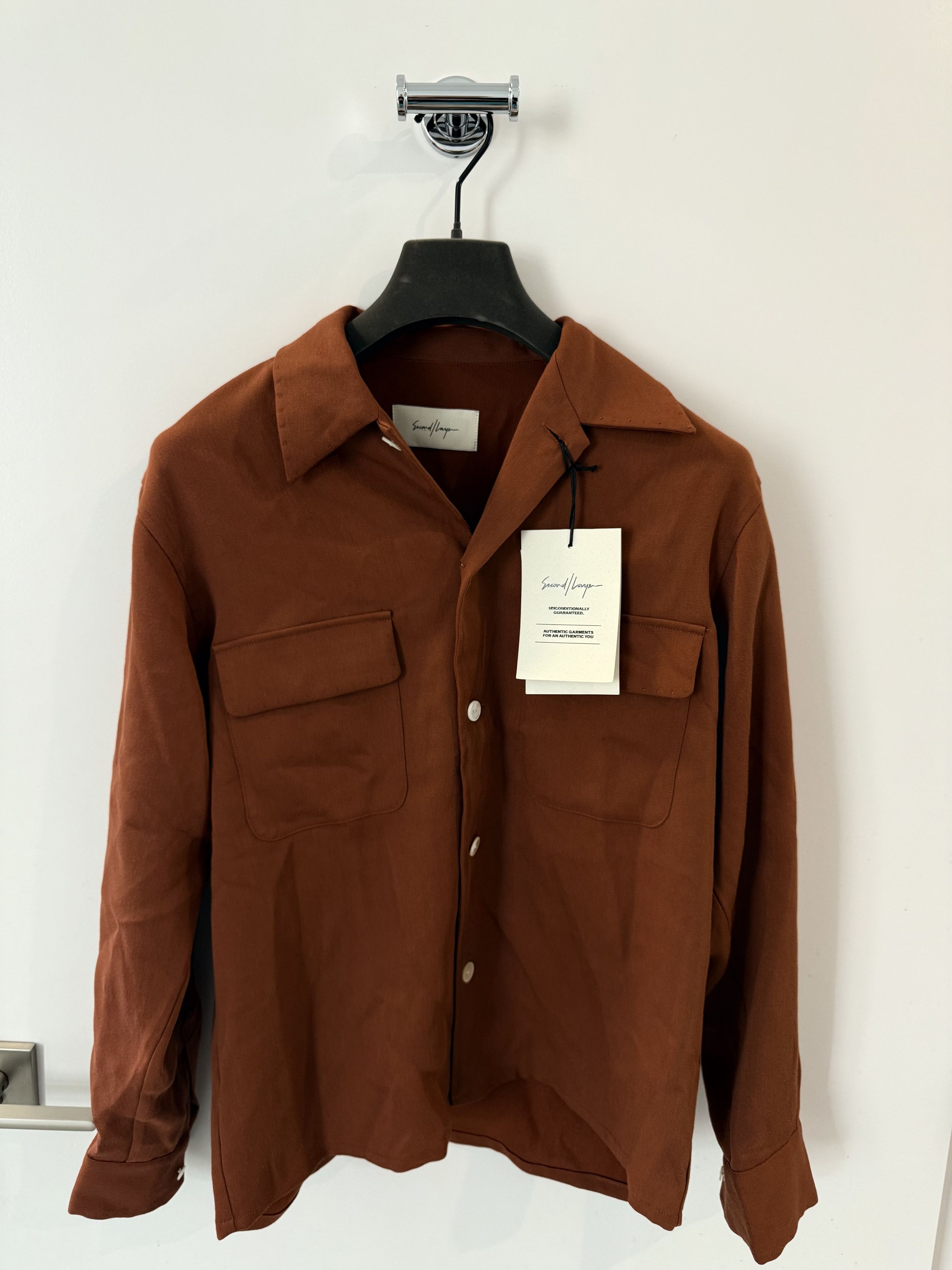 Second/Layer Second/Layer Beto Button Up Flap Pocket - Burnt Orange - S Size US S / EU 44-46 / 1 - 1 Thumbnail