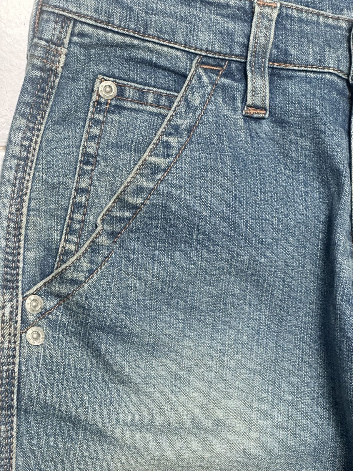 Japanese Brand Vintage Vibes with Palette United Flared Denim Faded Jeans Size US 27 - 5 Thumbnail