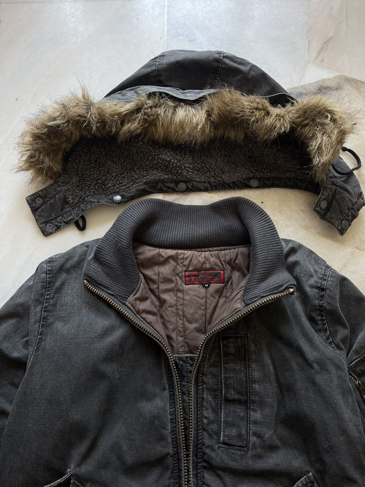 If Six Was Nine 2000s Johnbull Kojima Bomber With Fur Jacket Size US M / EU 48-50 / 2 - 4 Thumbnail