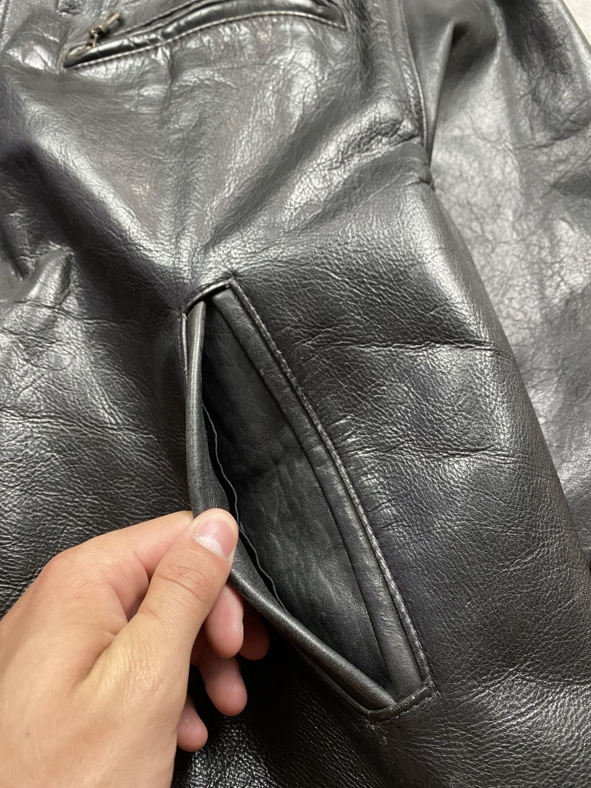 Japanese Brand Leather jacket AM-1 military streetwear vintage USA army y2k Size US XXL / EU 58 / 5 - 7 Thumbnail