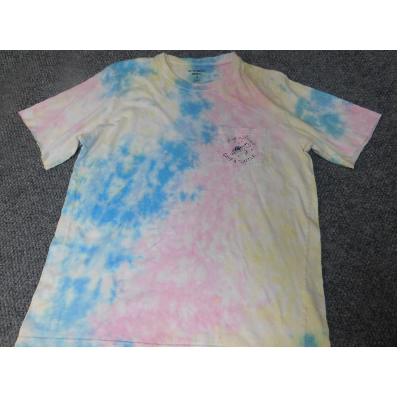 ESPIRIT Southern Spirit Womens Shirt M tie dye turtle Dog Dolman Viscose Crew Neck Short Sleeve Multicolor Blouse casual Basic Regular Modern 90s? Size M / US 6-8 / IT 42-44 - 5 Thumbnail